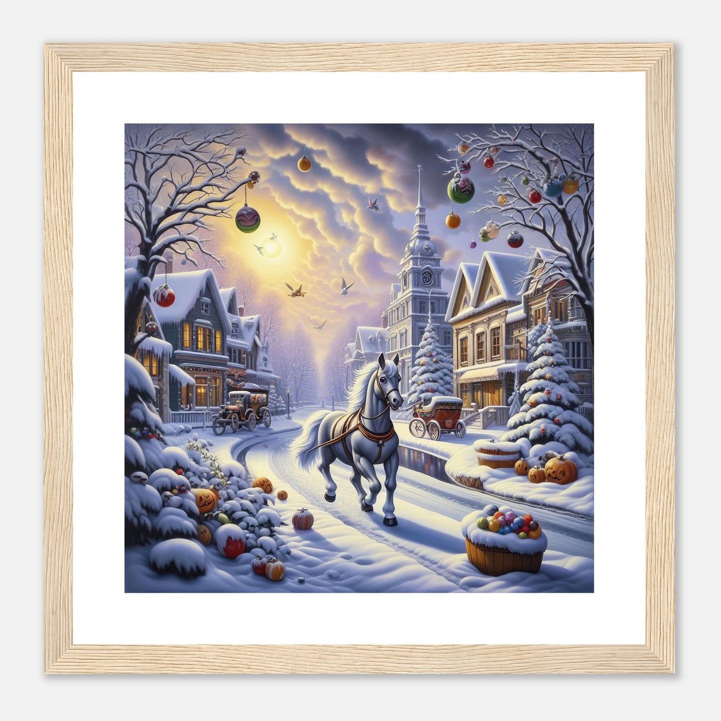 Wall Art - Winter 73 - Horse walking