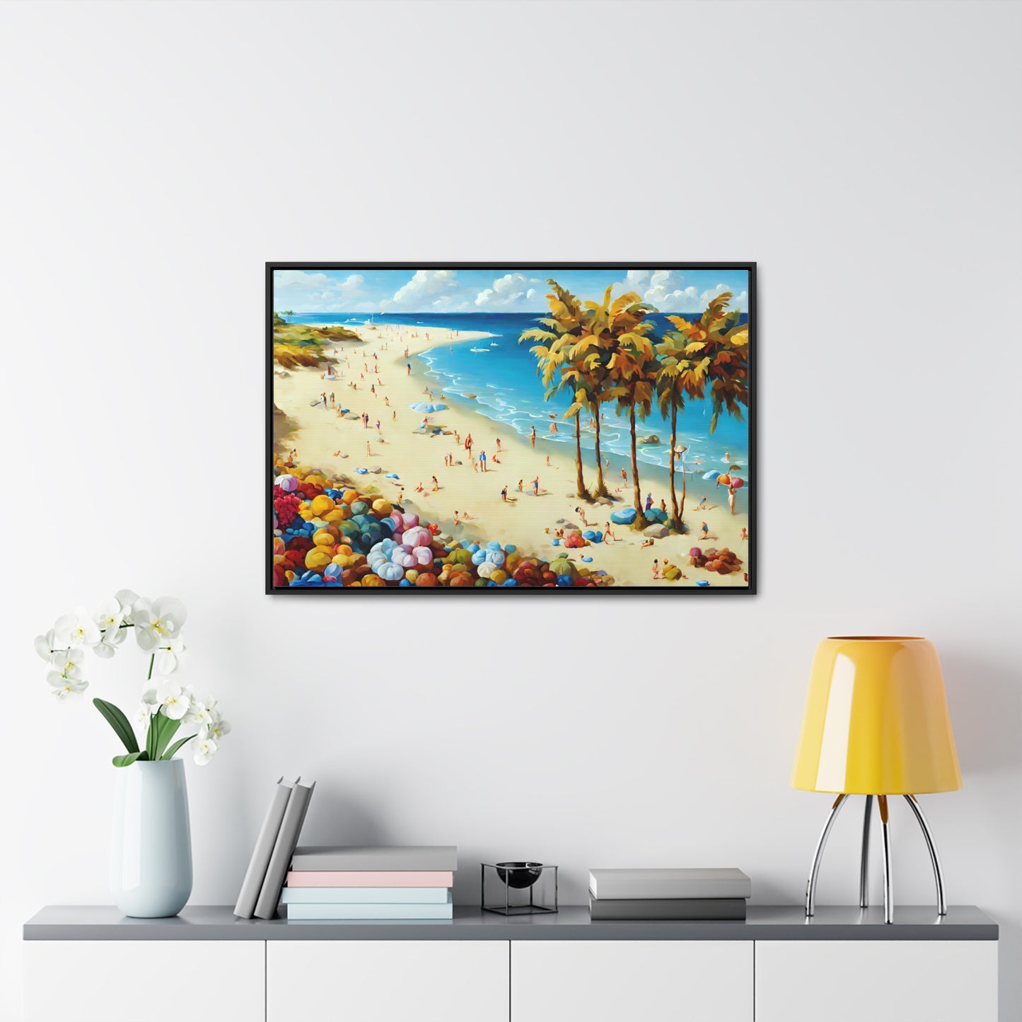 Framed Canvas Gallery Wrap - Beach 2001