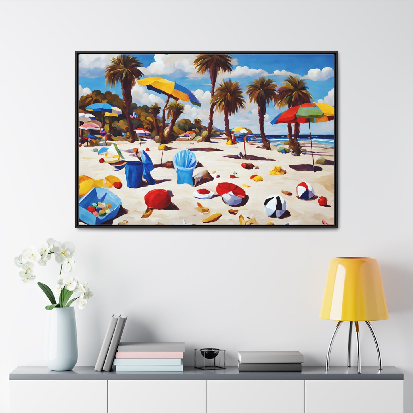 Framed Canvas Gallery Wrap - Beach 2020