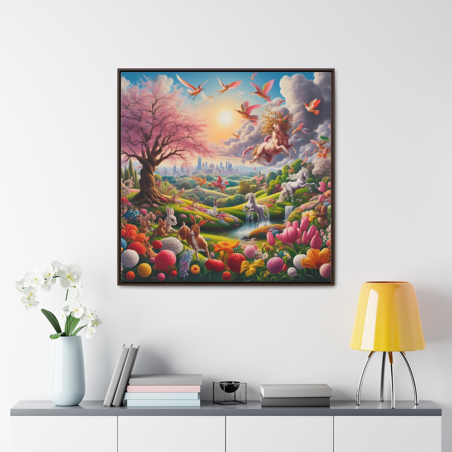 Framed Gallery Canvas Wrap - Spring 110