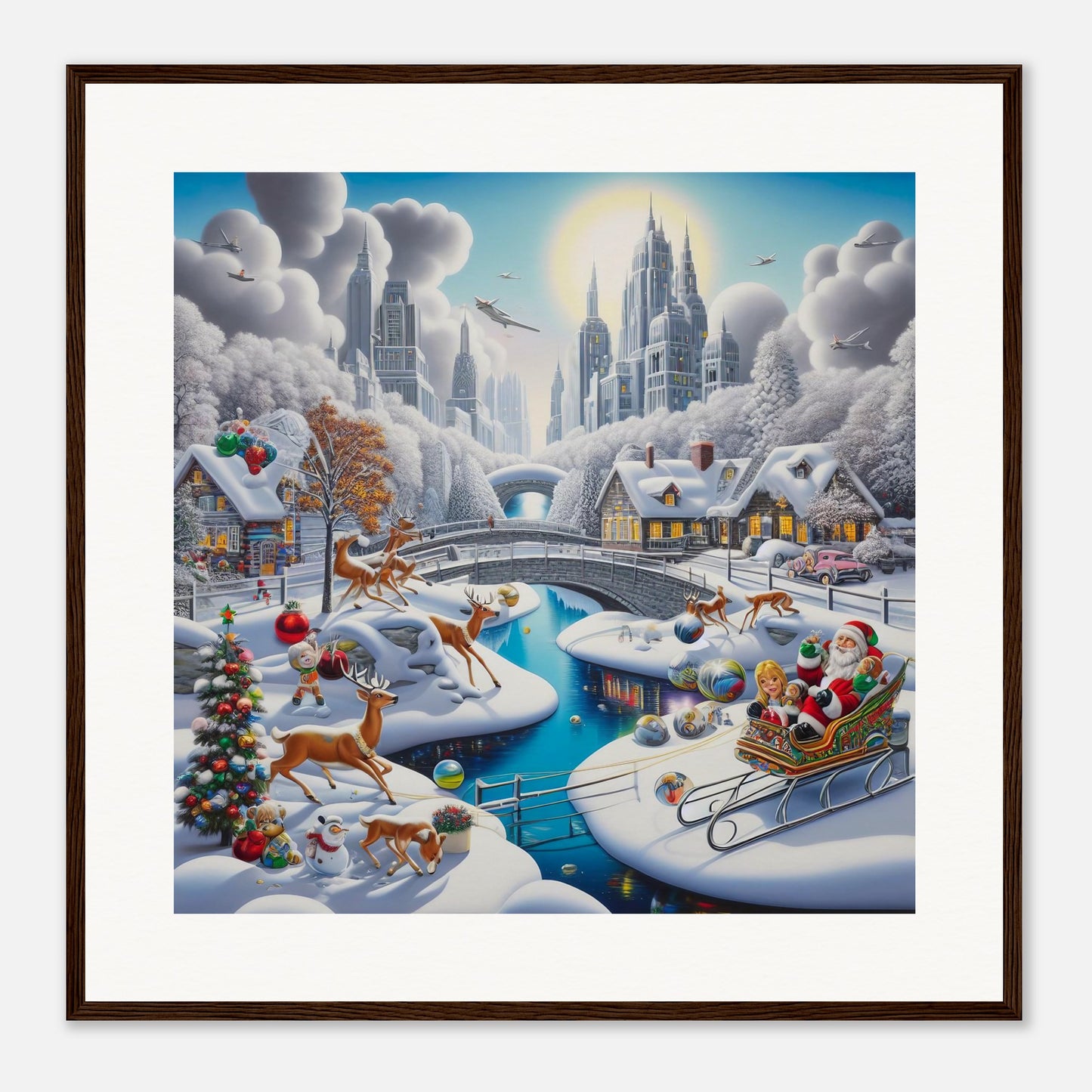 Wall Art - Winter 19 - Deer and bridges