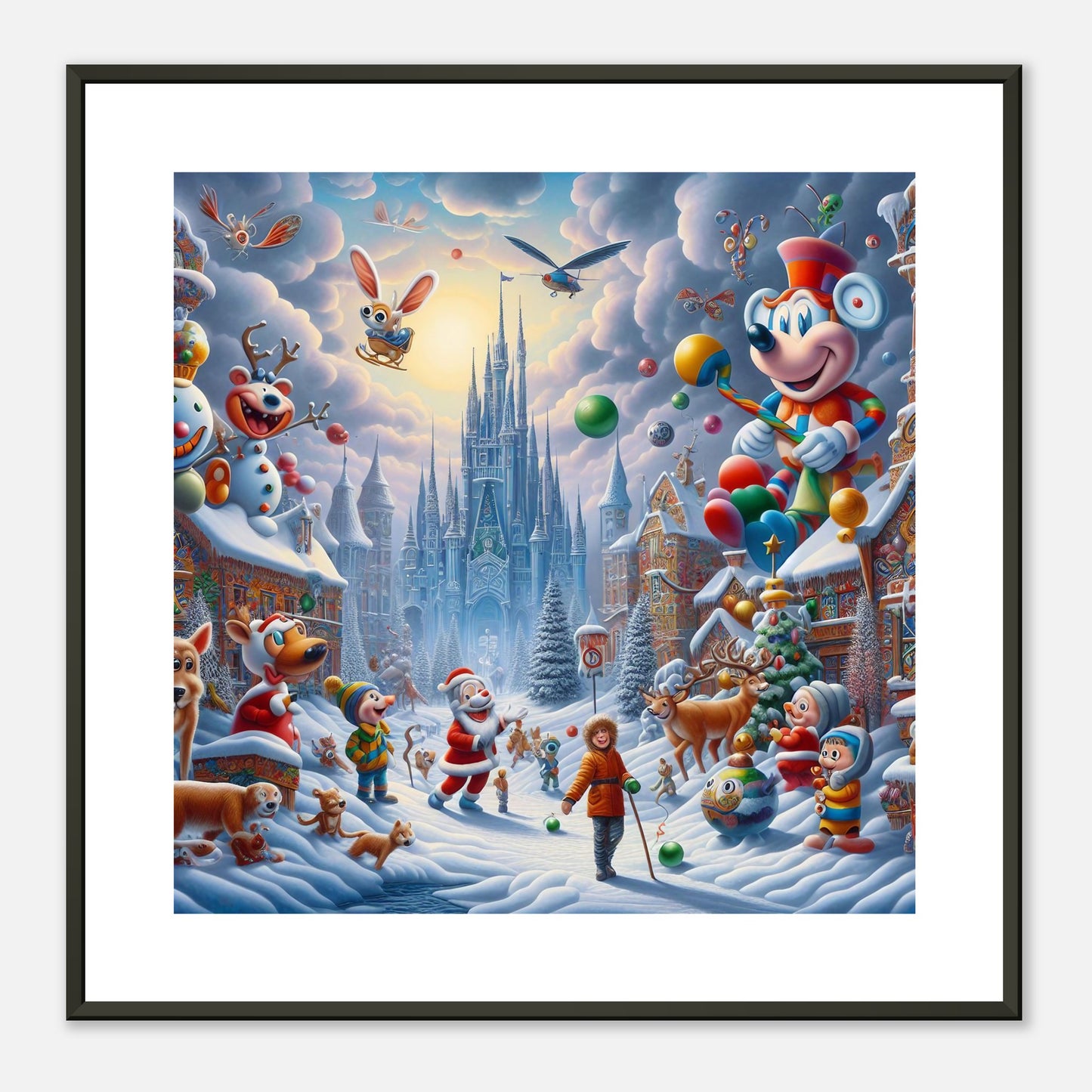 Wall Art - Winter 54 - Castle and animals