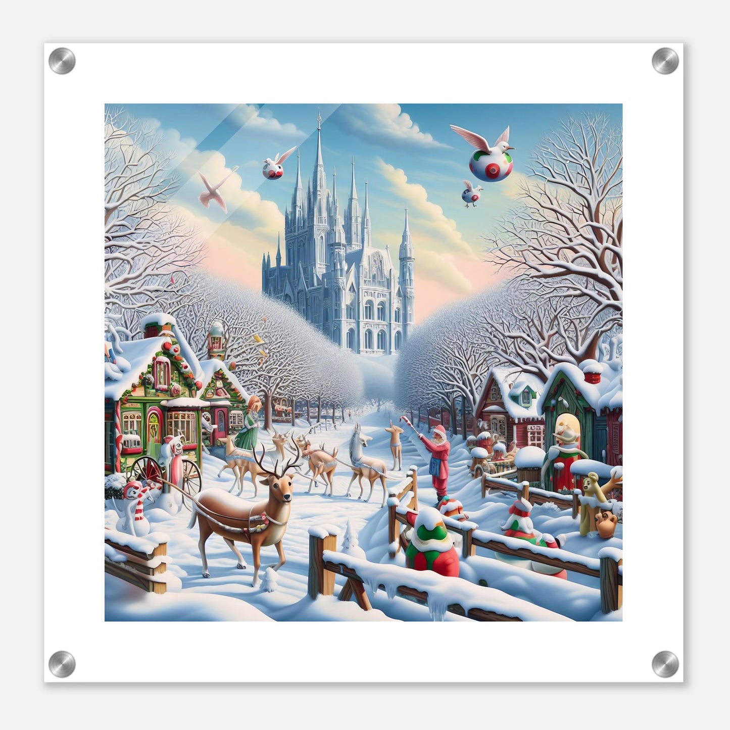 Wall Art - Winter 58 - Castle and trees