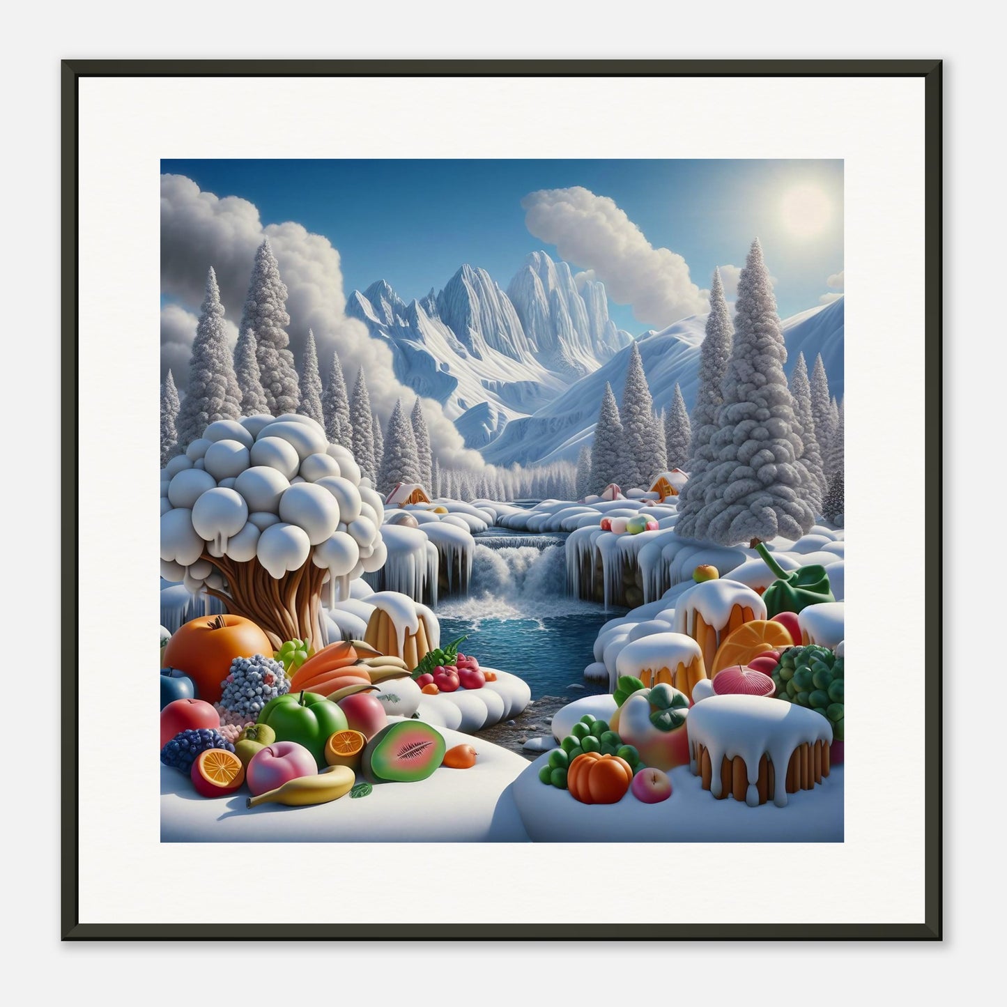 Wall Art - Winter 72 - Fruits by the river