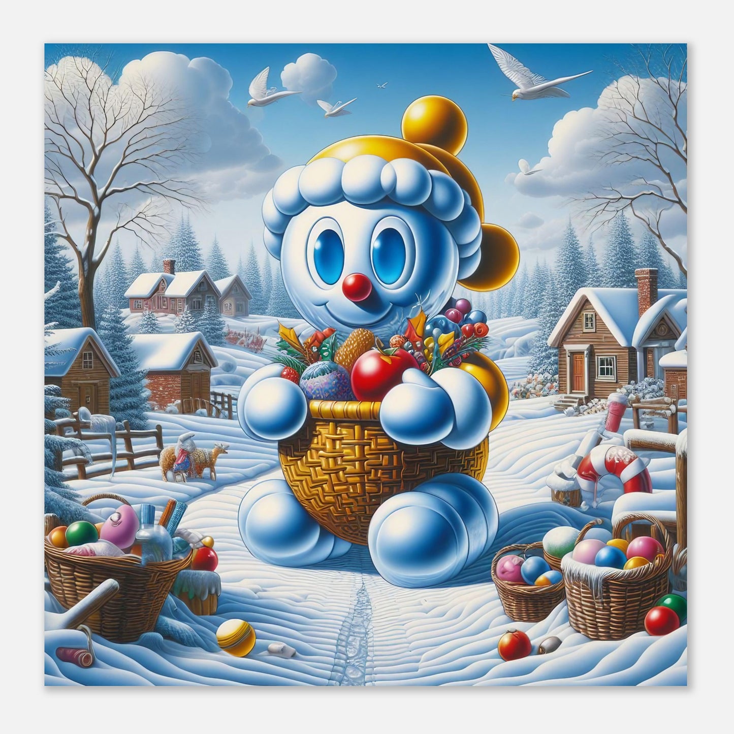 Wall Art - Winter 52 - Baby snowman
