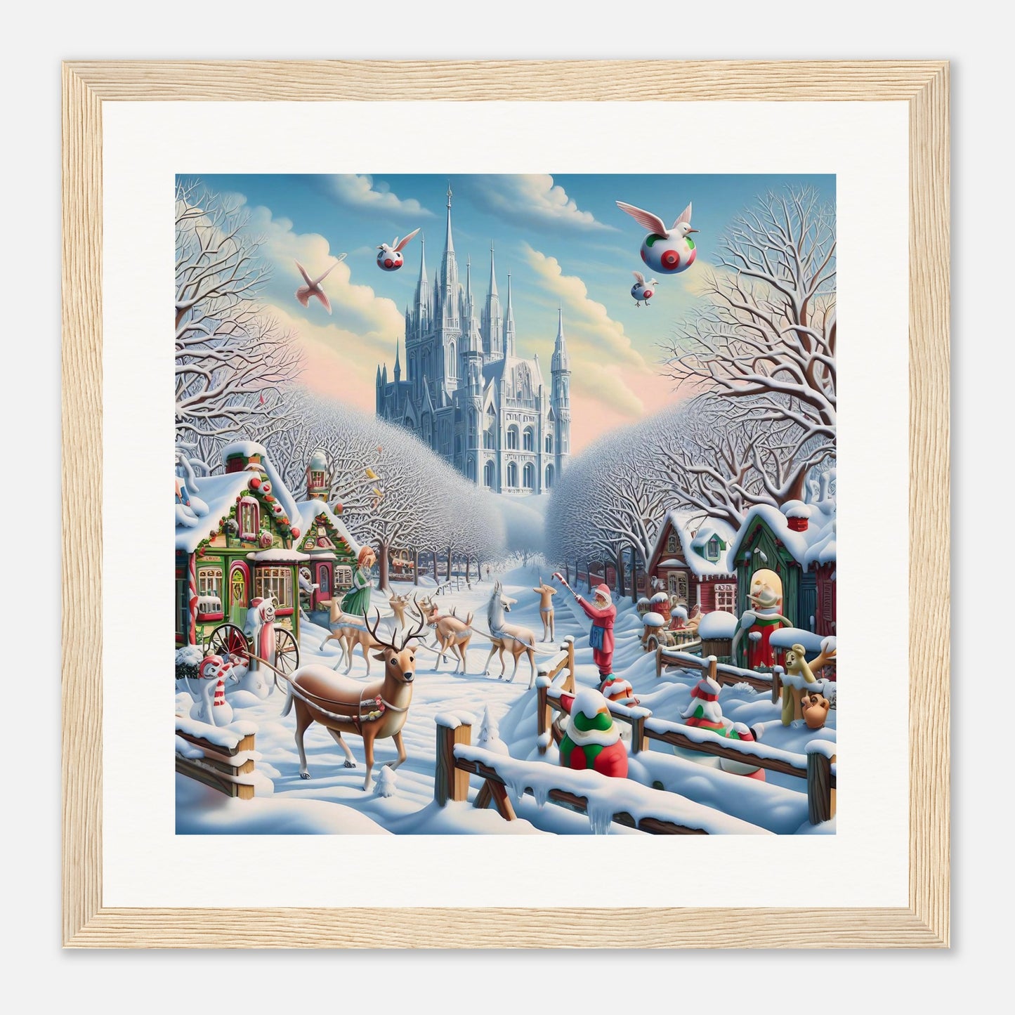 Wall Art - Winter 58 - Castle and trees