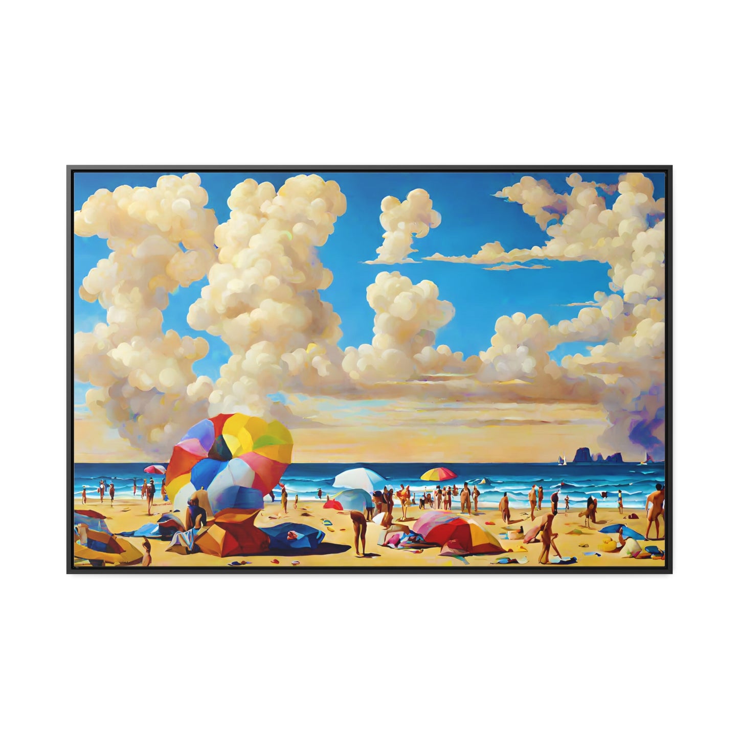 Framed Canvas Gallery Wrap - Beach 2003