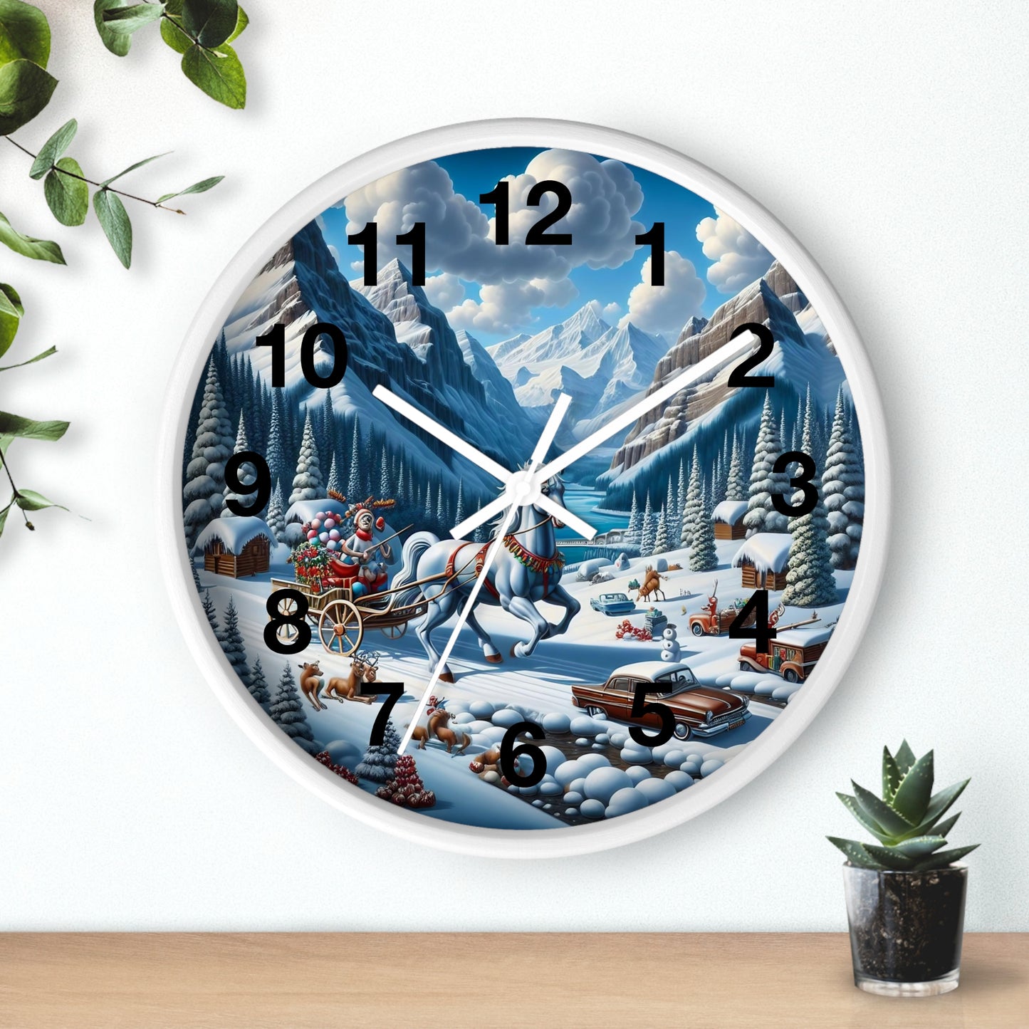 Wall Clock - Winter 107