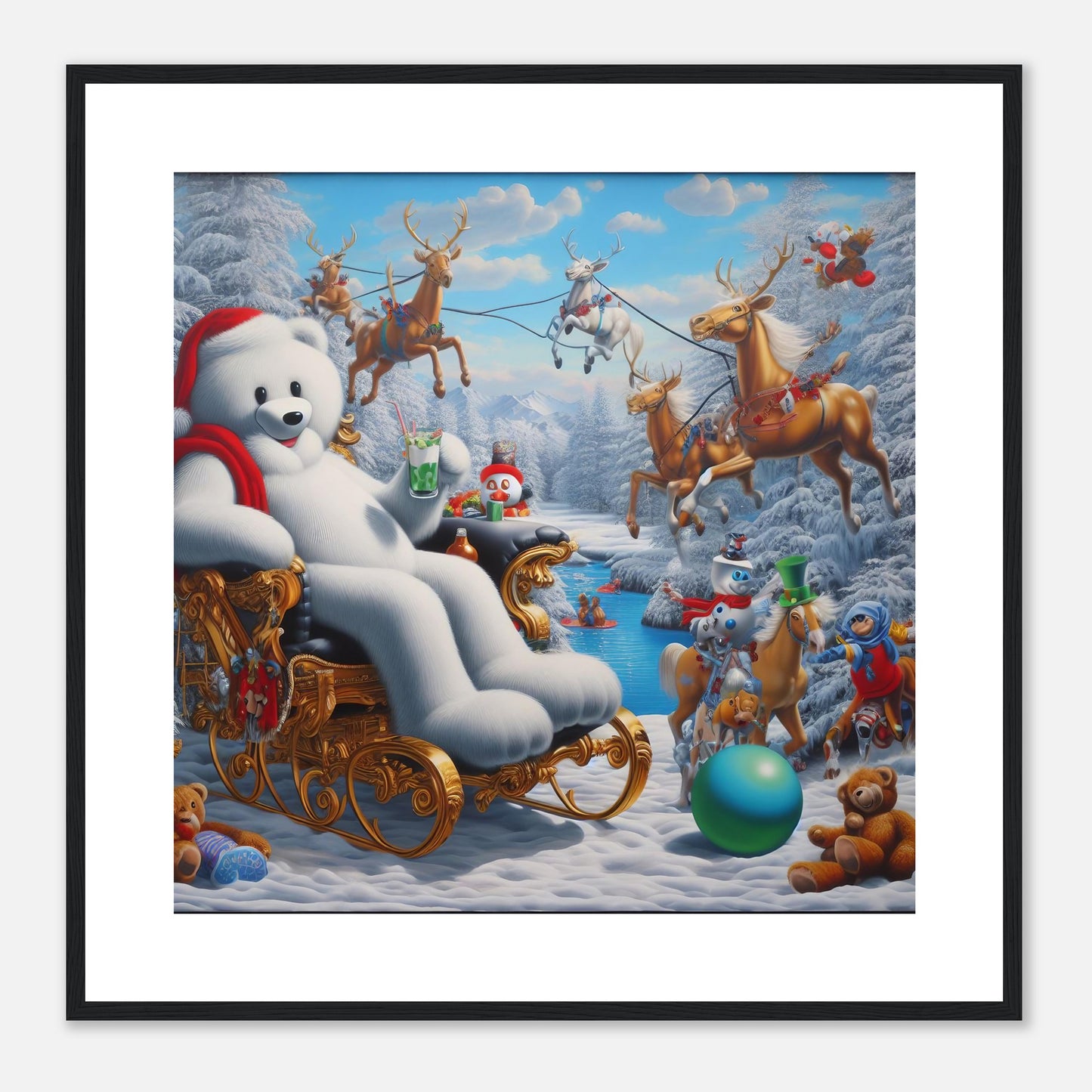 Wall Art - Winter 51 -Sitting polar bear