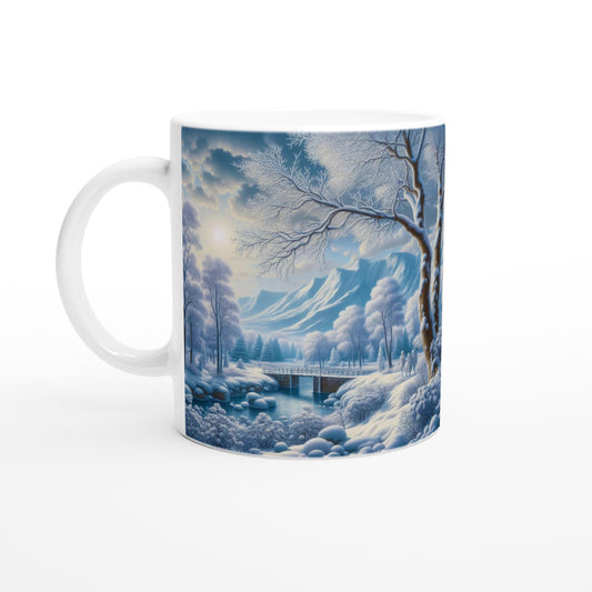 White 11oz Ceramic Mug - Winter 175