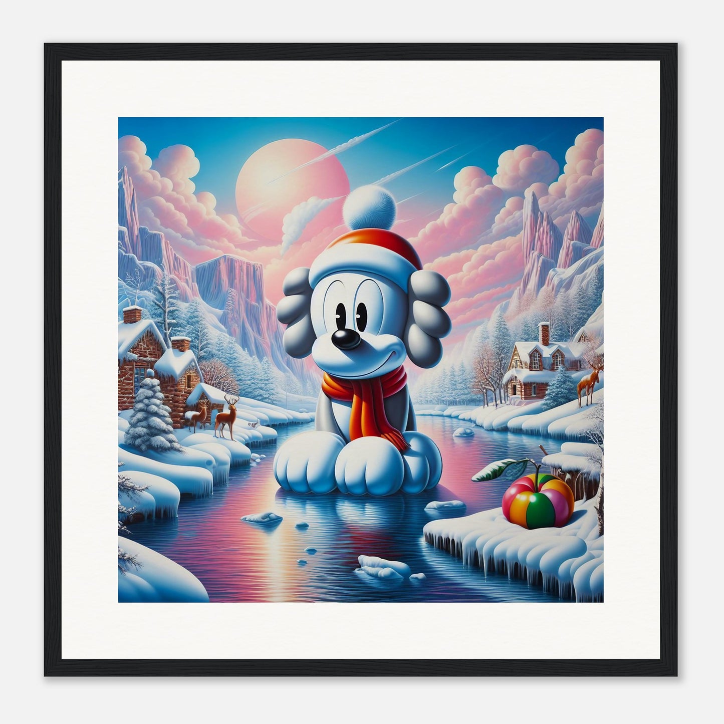 Wall Art - Winter 24 - Dog on water