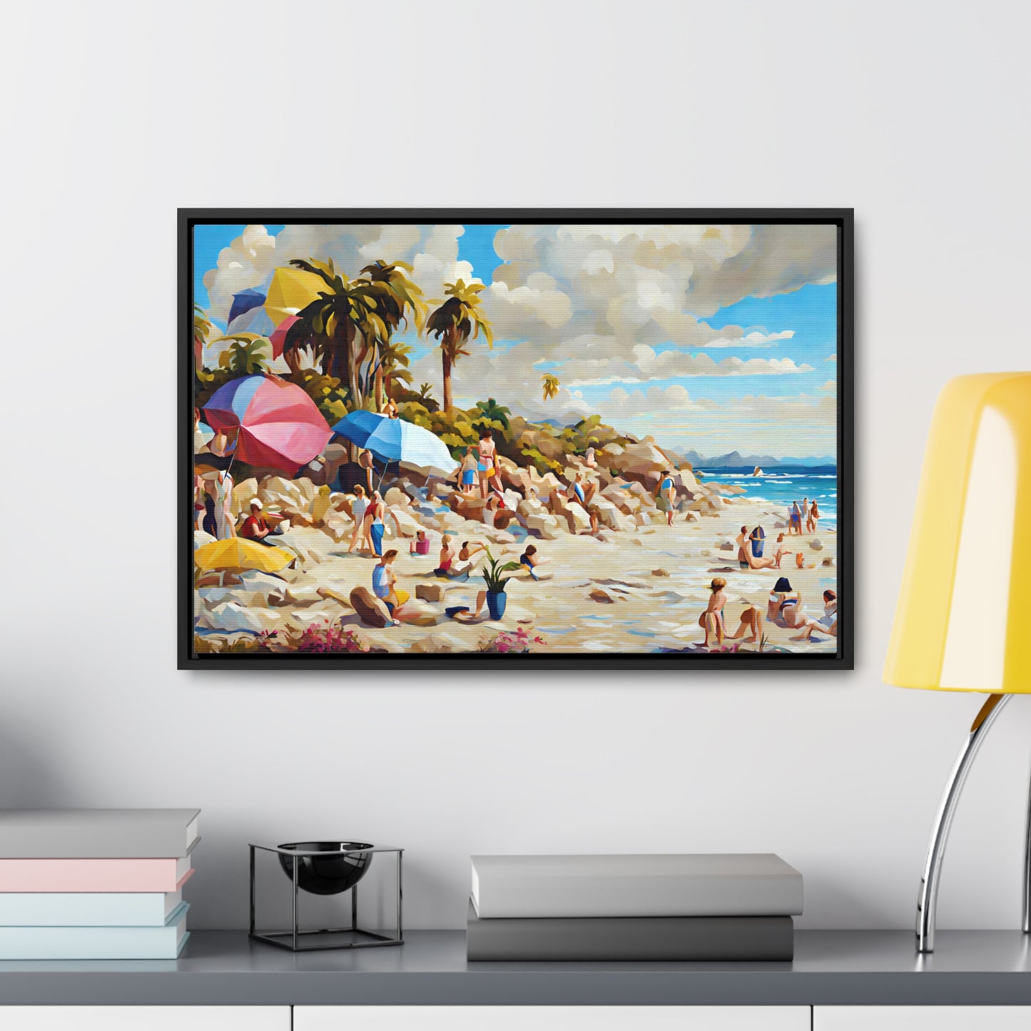 Framed Canvas Gallery Wrap - Beach 2009