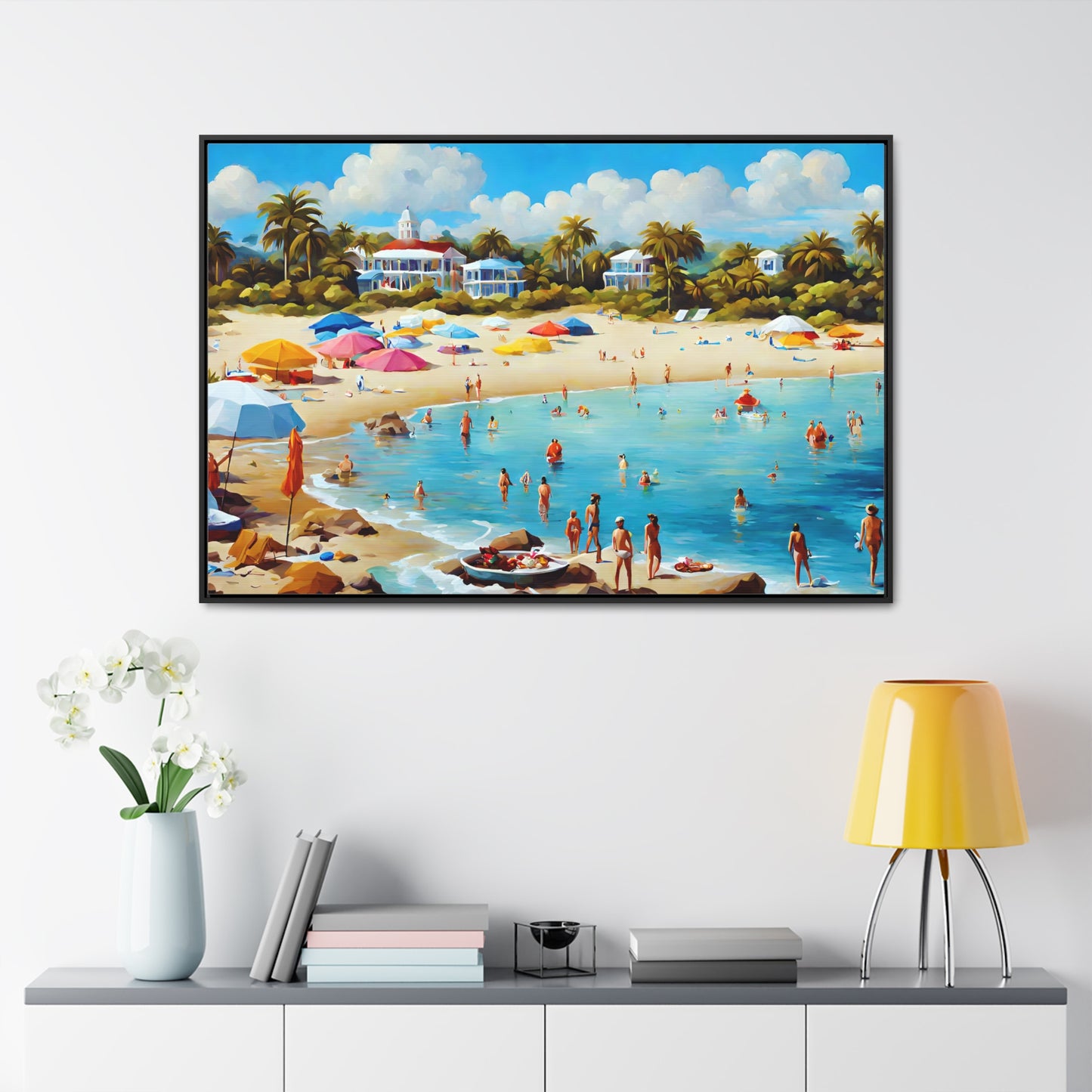 Framed Canvas Gallery Wrap - Beach 2011