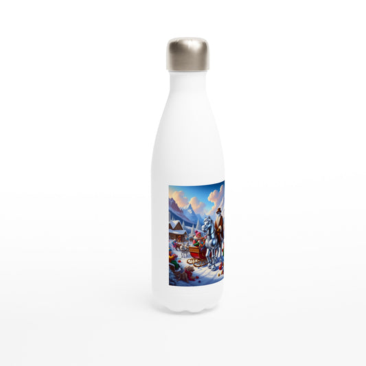 White 17oz Stainless Steel Water Bottle - Winter 219