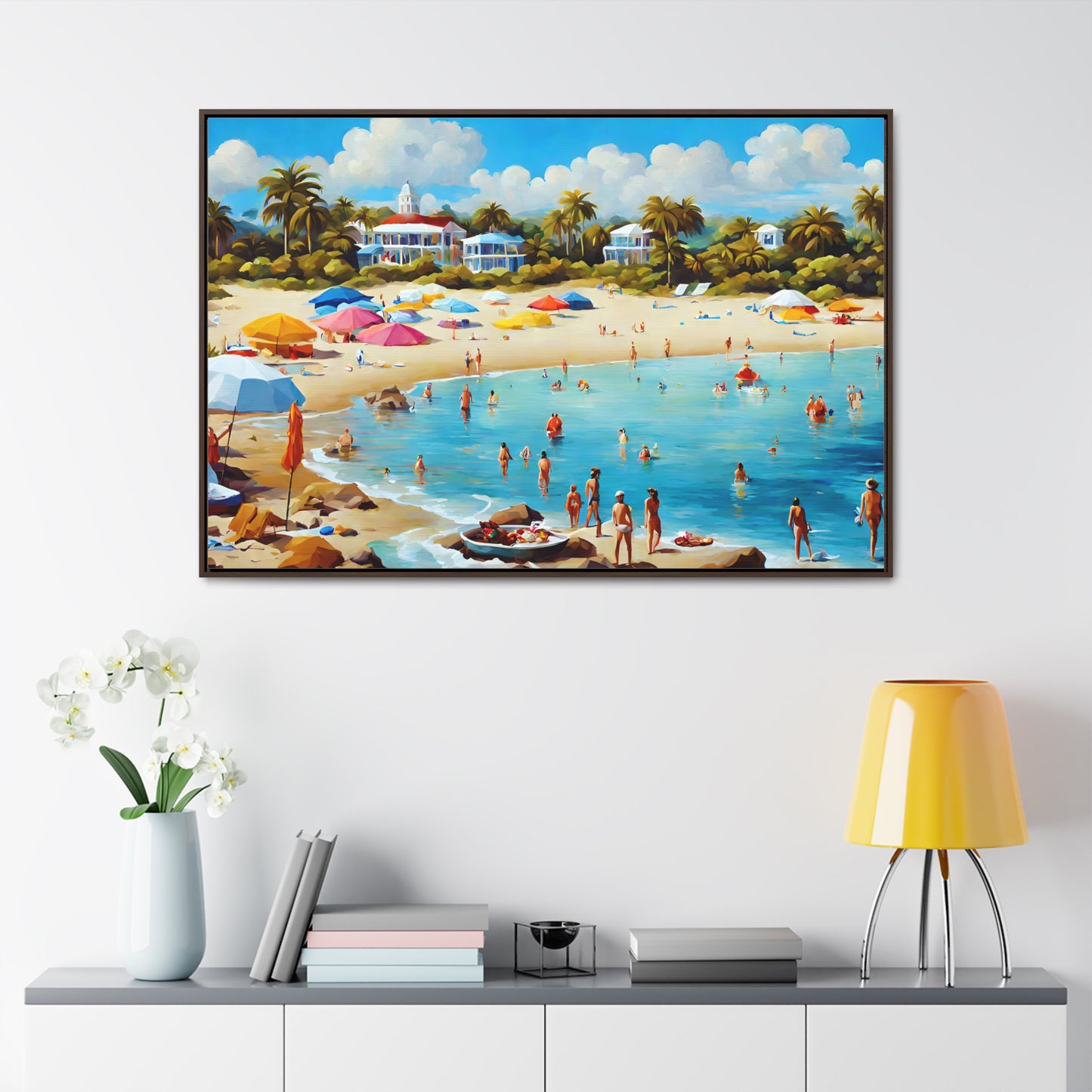 Framed Canvas Gallery Wrap - Beach 2011