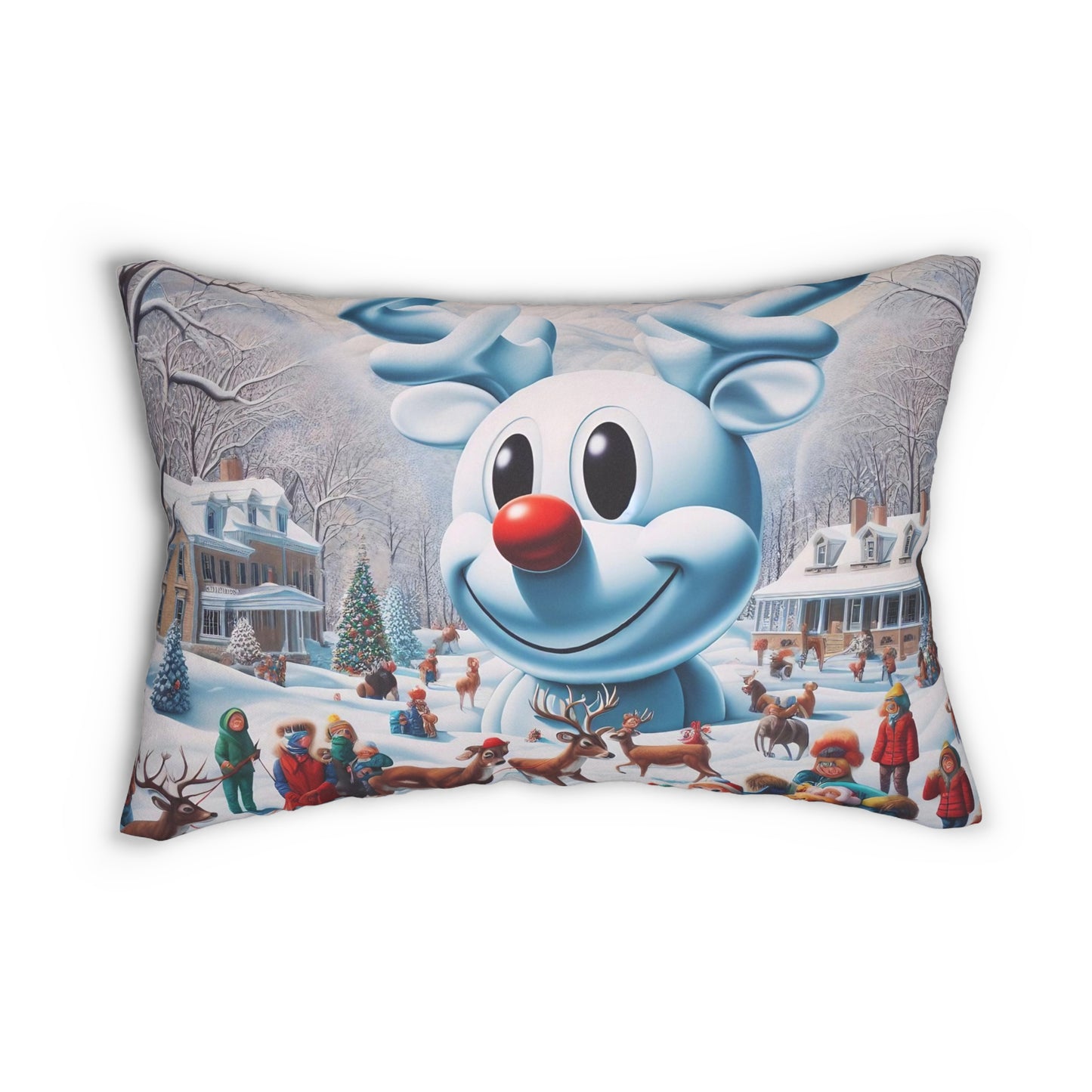 Spun Polyester Lumbar Pillow - Winter 102