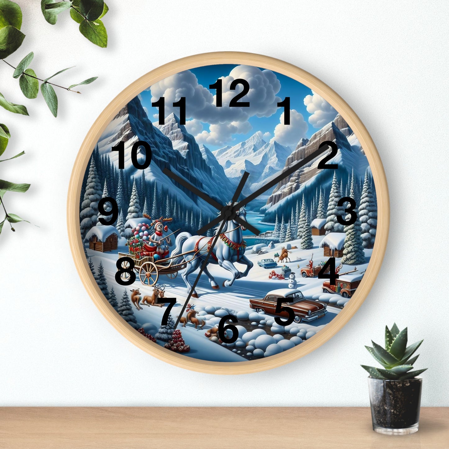 Wall Clock - Winter 107