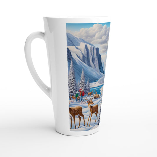 White Latte 17oz Ceramic Mug - Winter 159