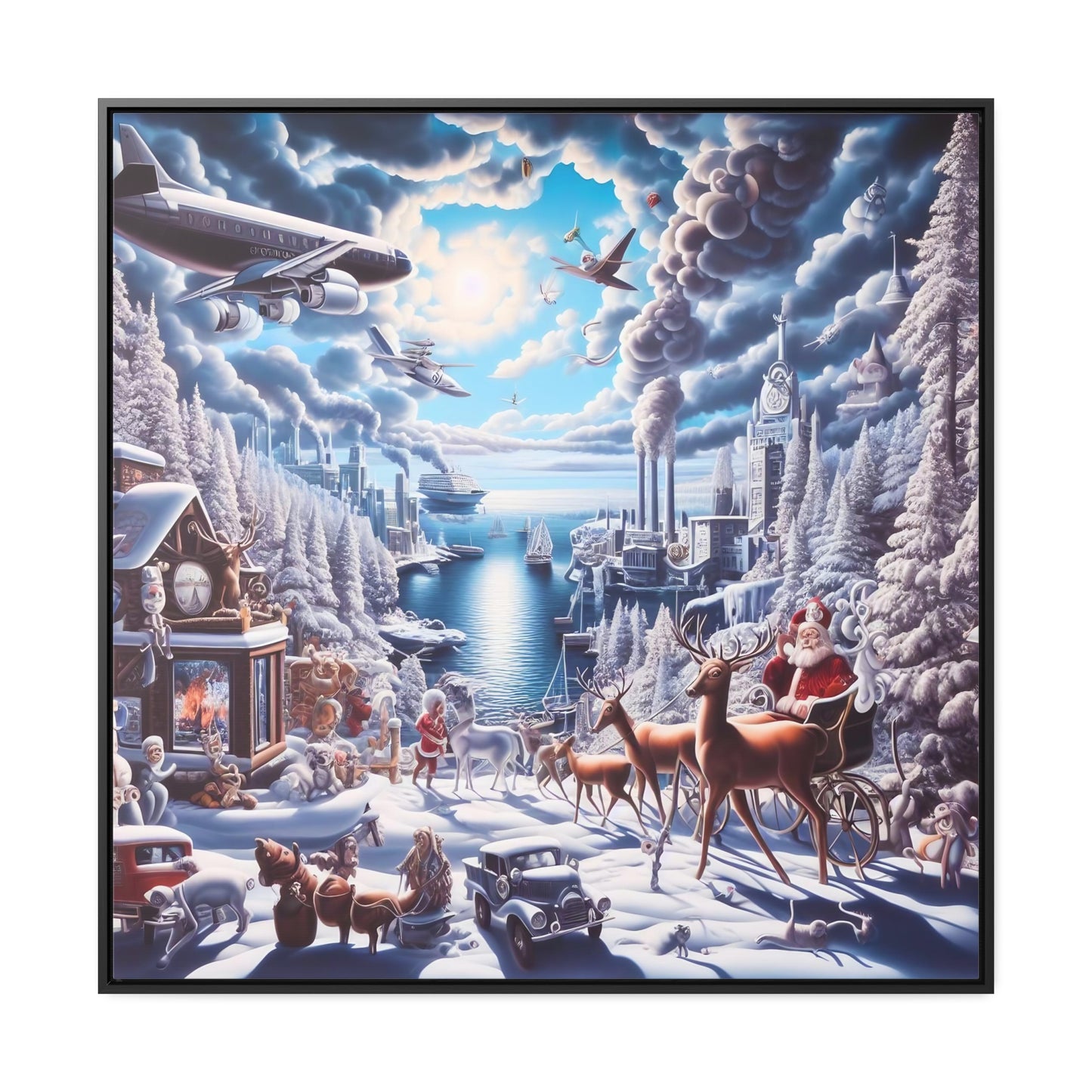 Framed Gallery Canvas Wrap - Winter 114