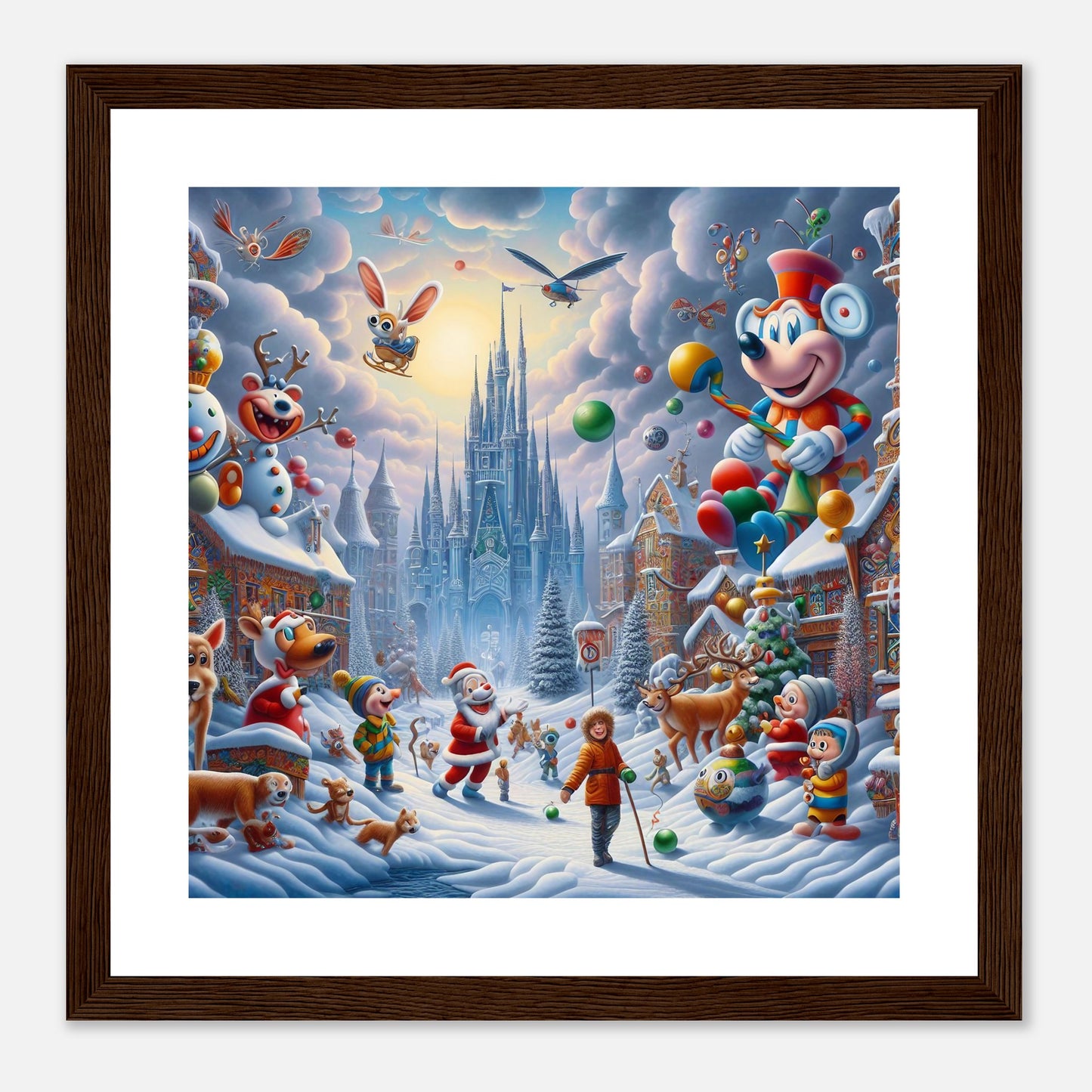 Wall Art - Winter 54 - Castle and animals