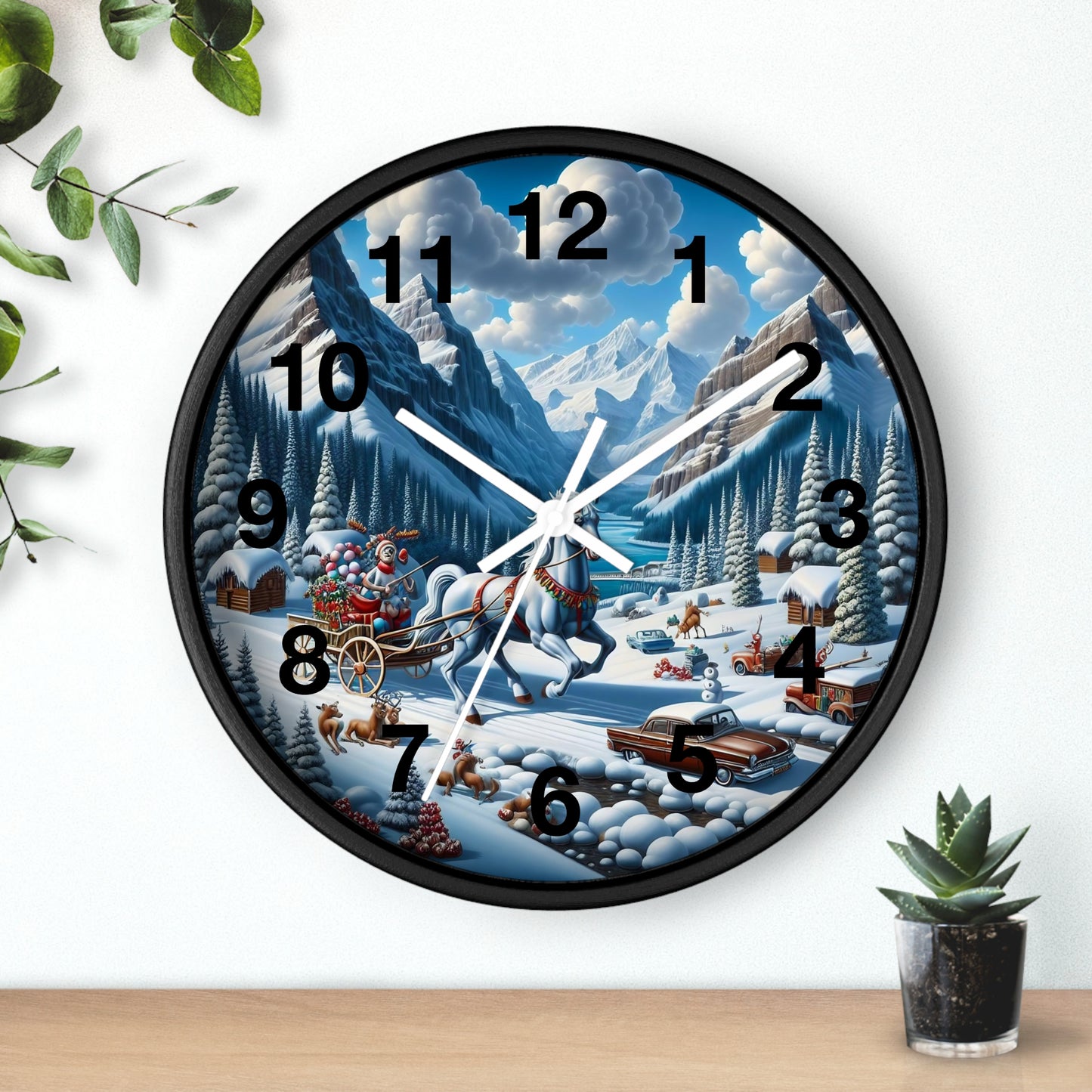 Wall Clock - Winter 107