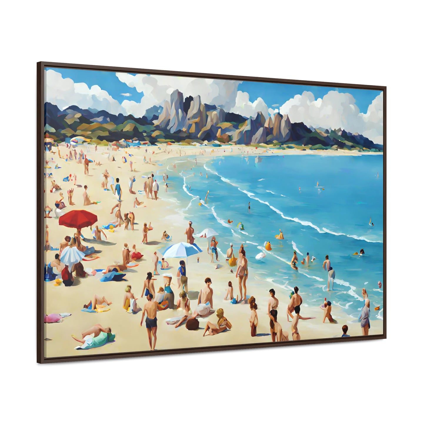 Framed Canvas Gallery Wrap - Beach 2008