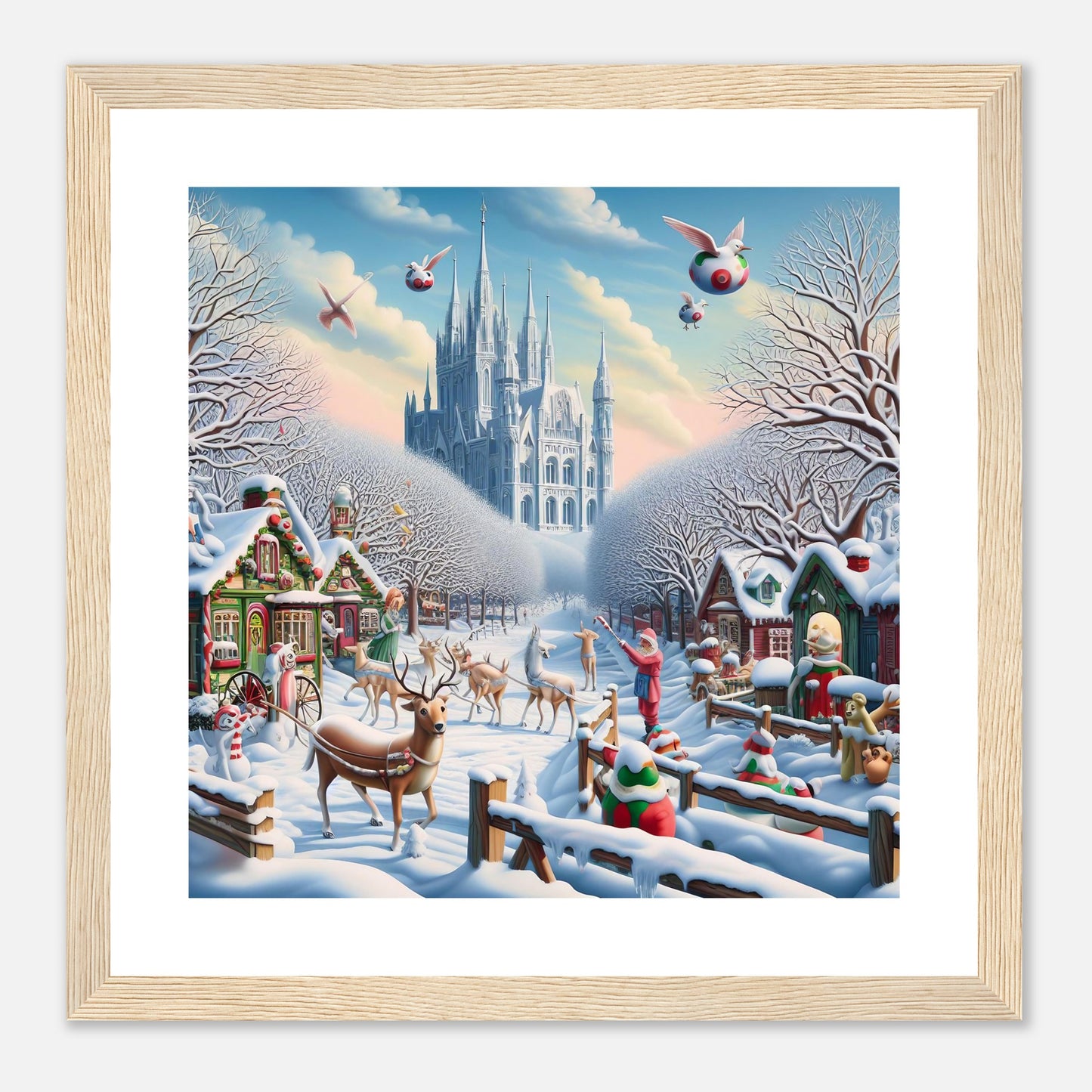 Wall Art - Winter 58 - Castle and trees
