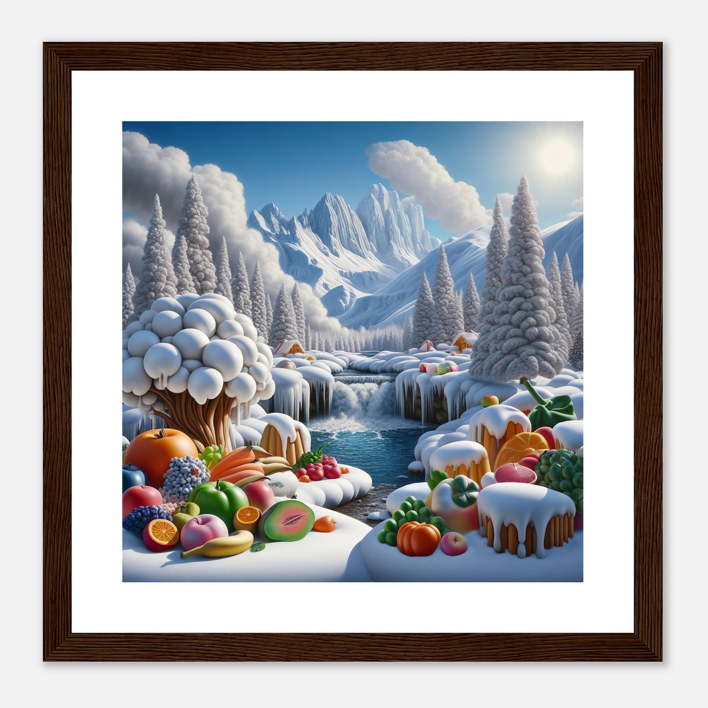 Wall Art - Winter 72 - Fruits by the river