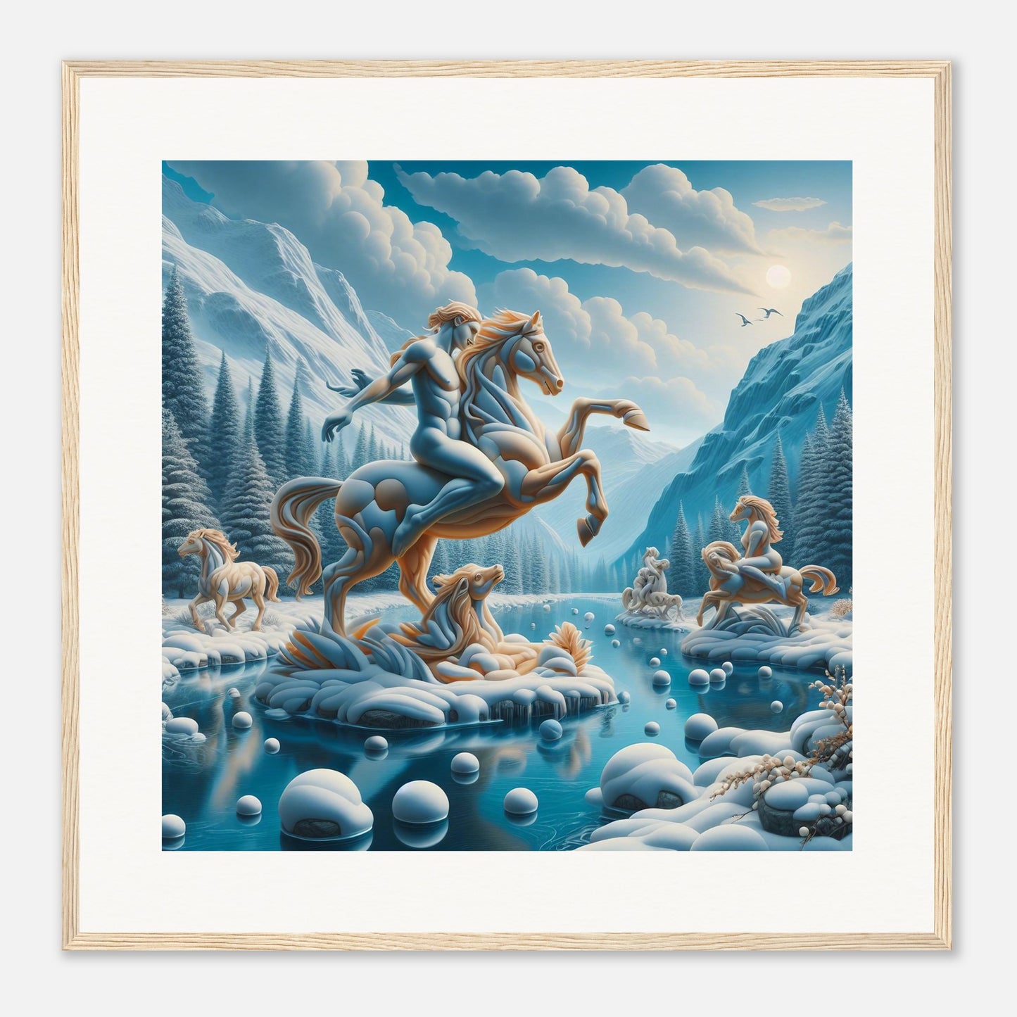 Wall Art - Winter 76 - Man on a horse