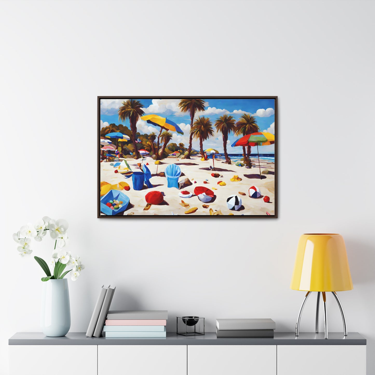 Framed Canvas Gallery Wrap - Beach 2020