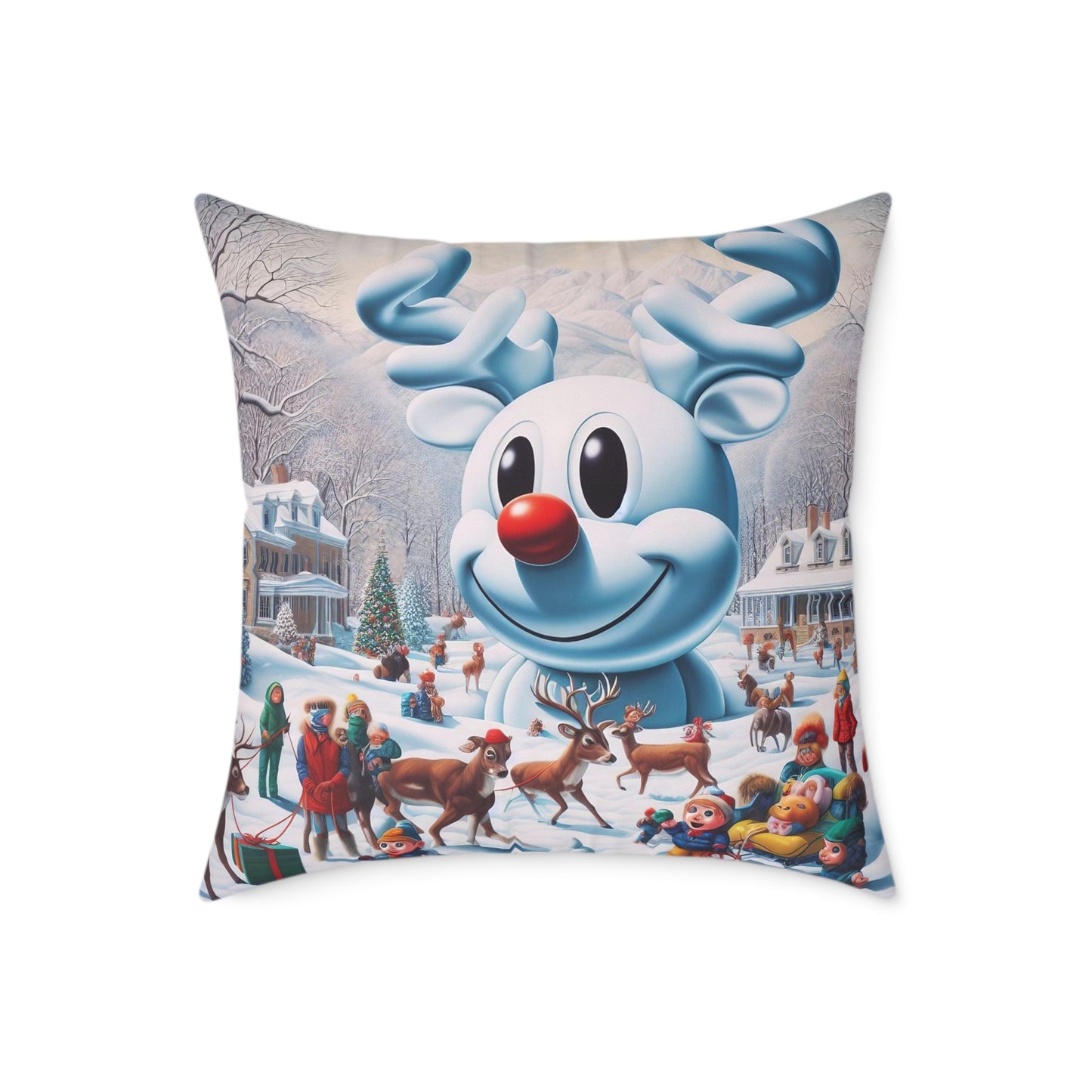 Spun Polyester Pillow - Winter 102