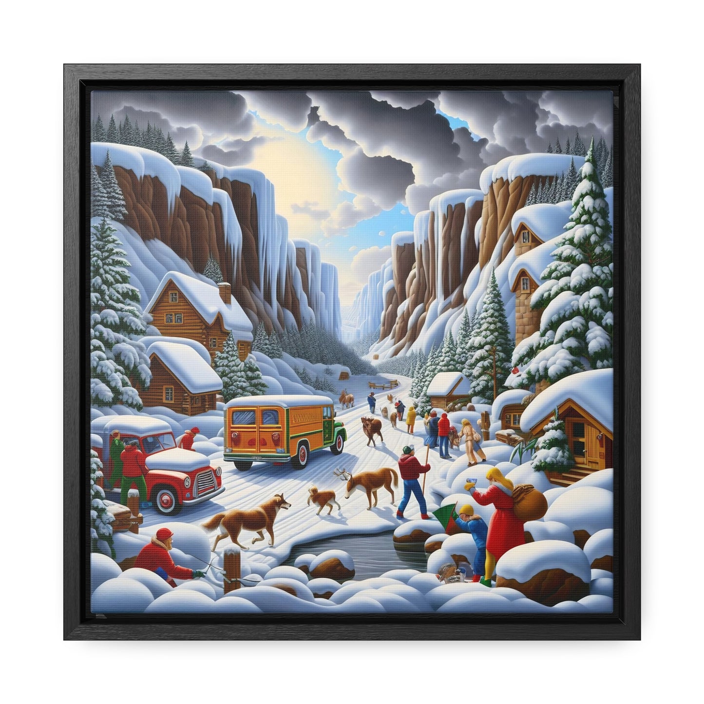 Framed Gallery Canvas Wrap - Winter 120