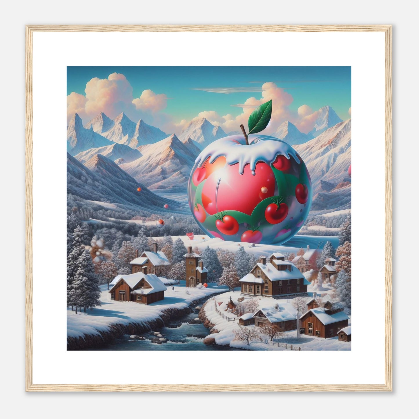 Wall Art - Winter 16 - Apple and mountains