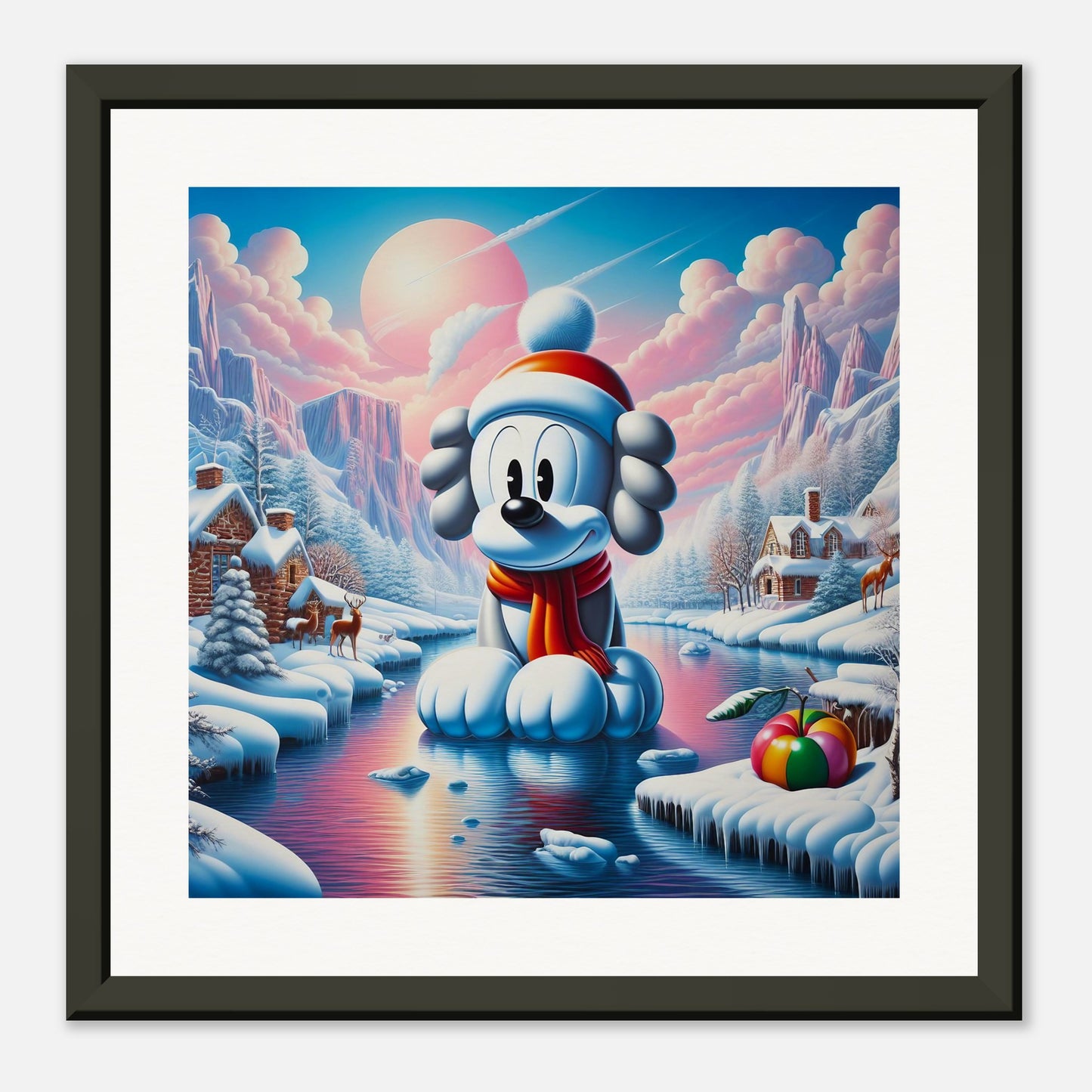 Wall Art - Winter 24 - Dog on water