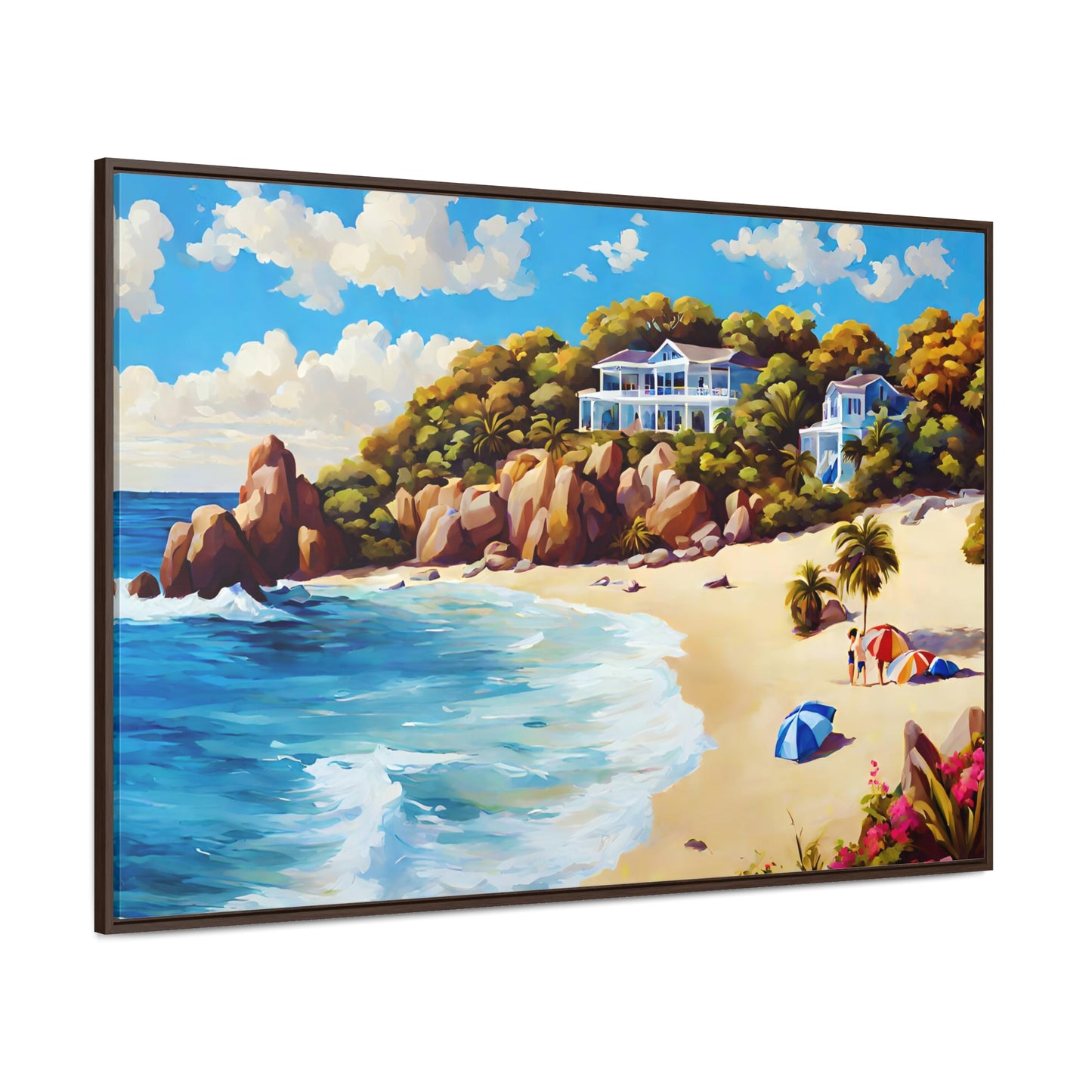 Framed Canvas Gallery Wrap - Beach 2010