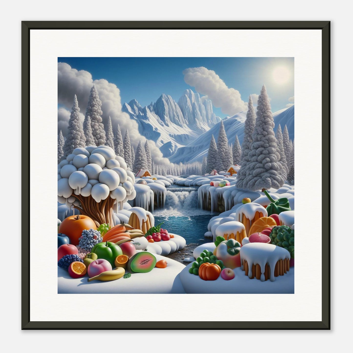 Wall Art - Winter 72 - Fruits by the river