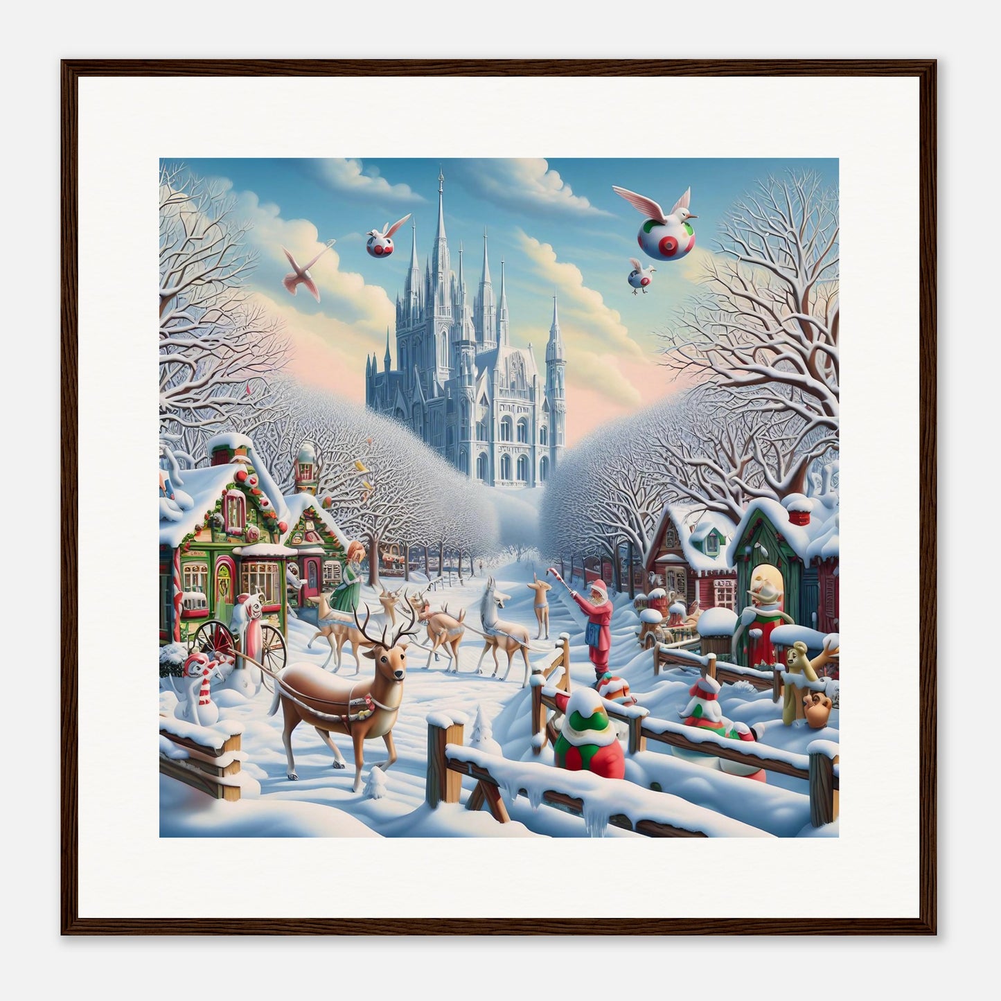 Wall Art - Winter 58 - Castle and trees