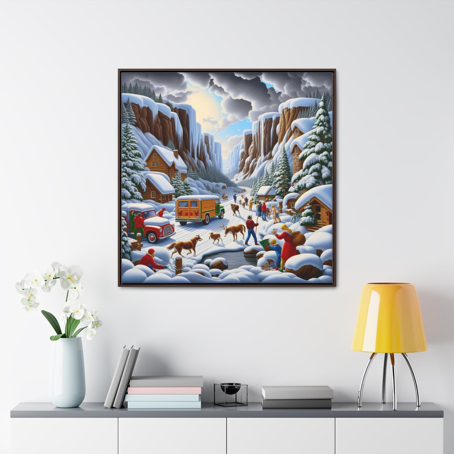 Framed Gallery Canvas Wrap - Winter 120