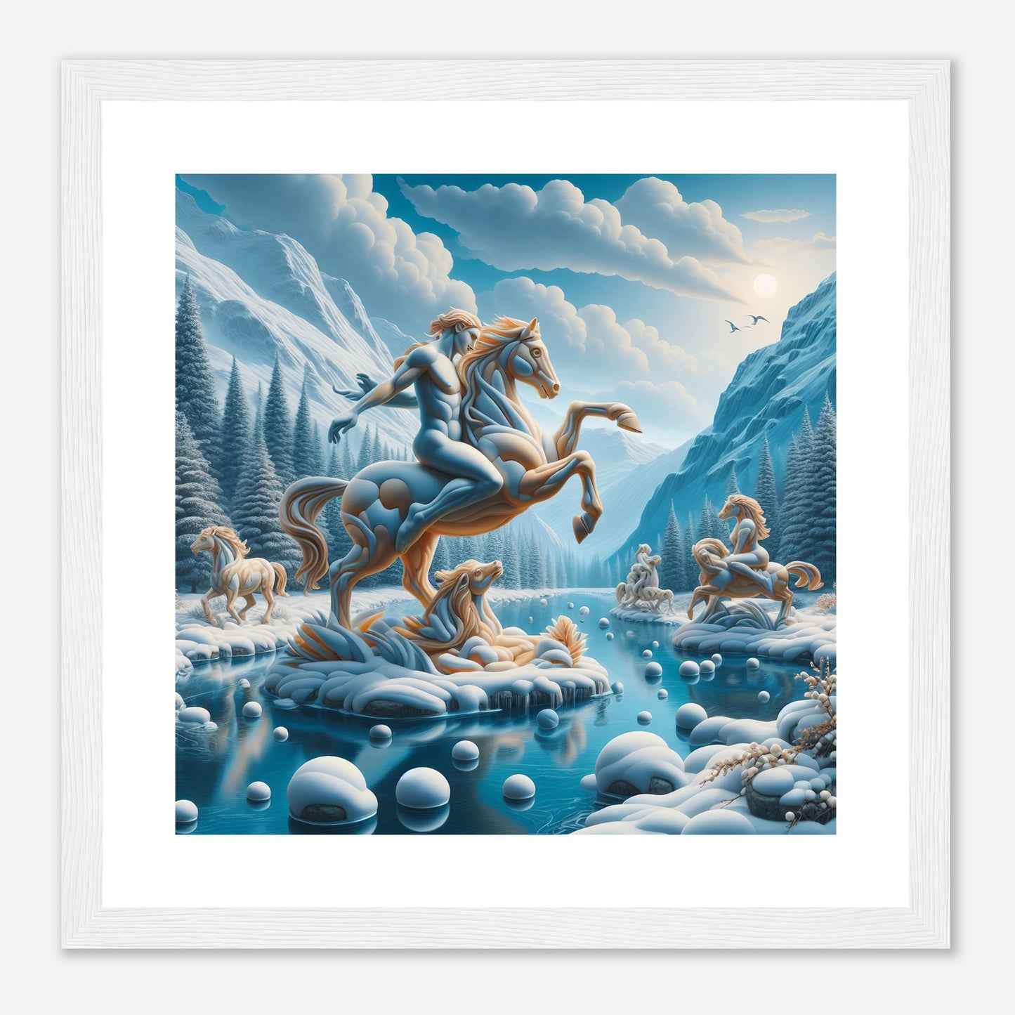 Wall Art - Winter 76 - Man on a horse