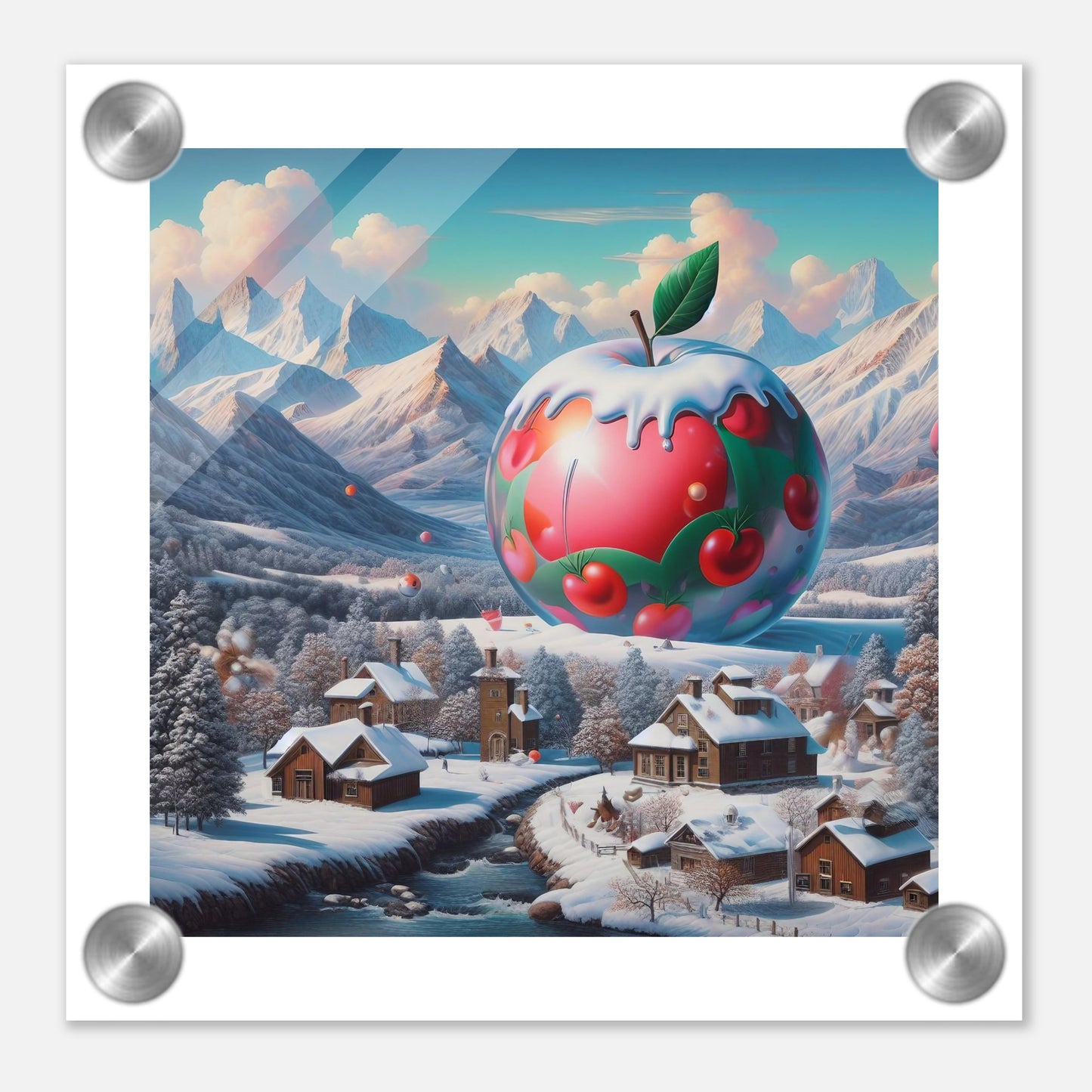 Wall Art - Winter 16 - Apple and mountains