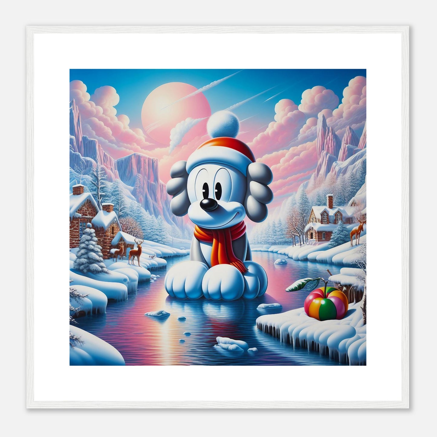 Wall Art - Winter 24 - Dog on water