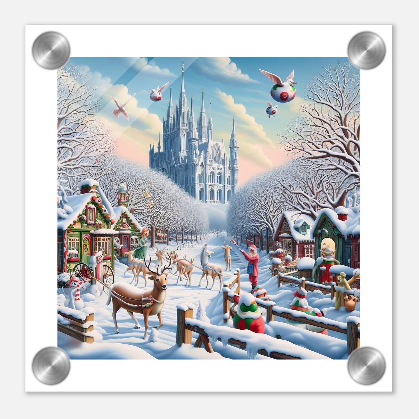 Wall Art - Winter 58 - Castle and trees