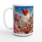White 15oz Ceramic Mug - Valentine's Day 37