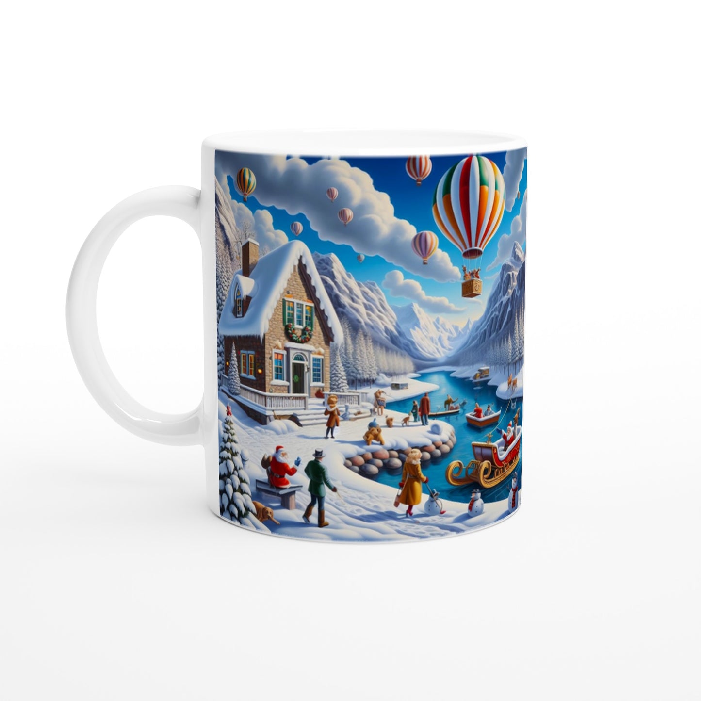 White 11oz Ceramic Mug - Winter 145