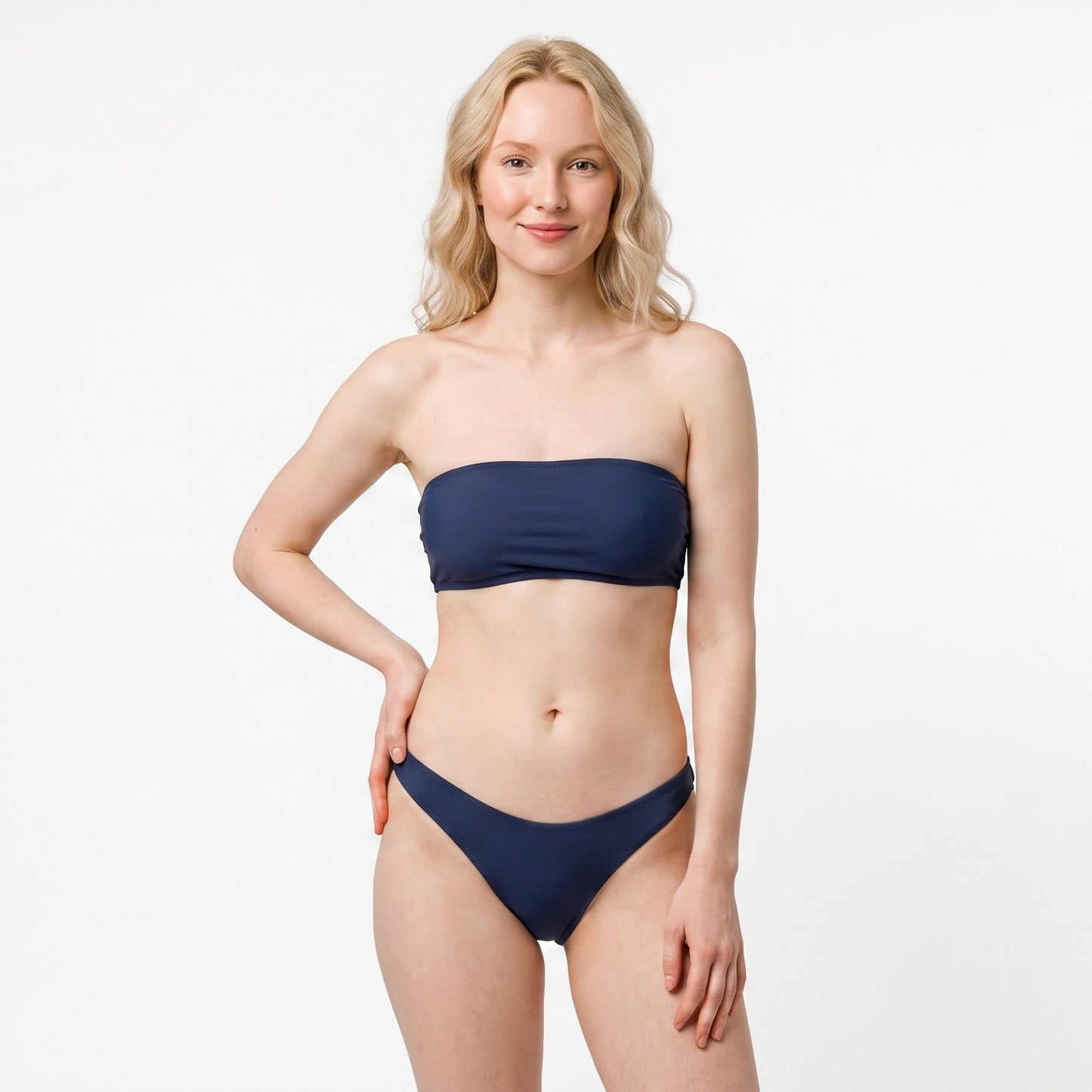 Bandeau Bikini Set - Timeless - Glamorous Navy Blue
