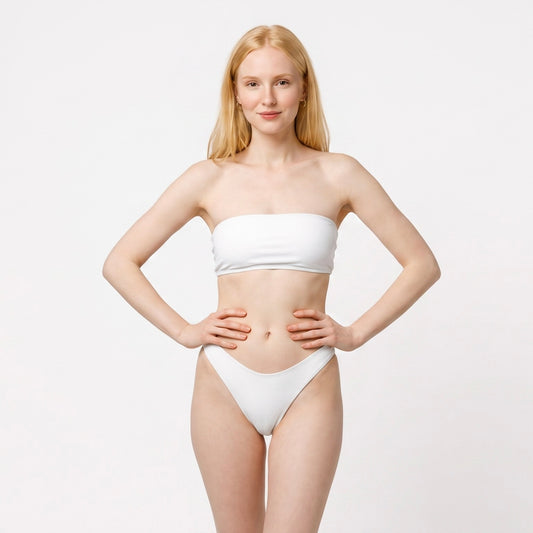 Bandeau Bikini Set - Timeless - Pure White