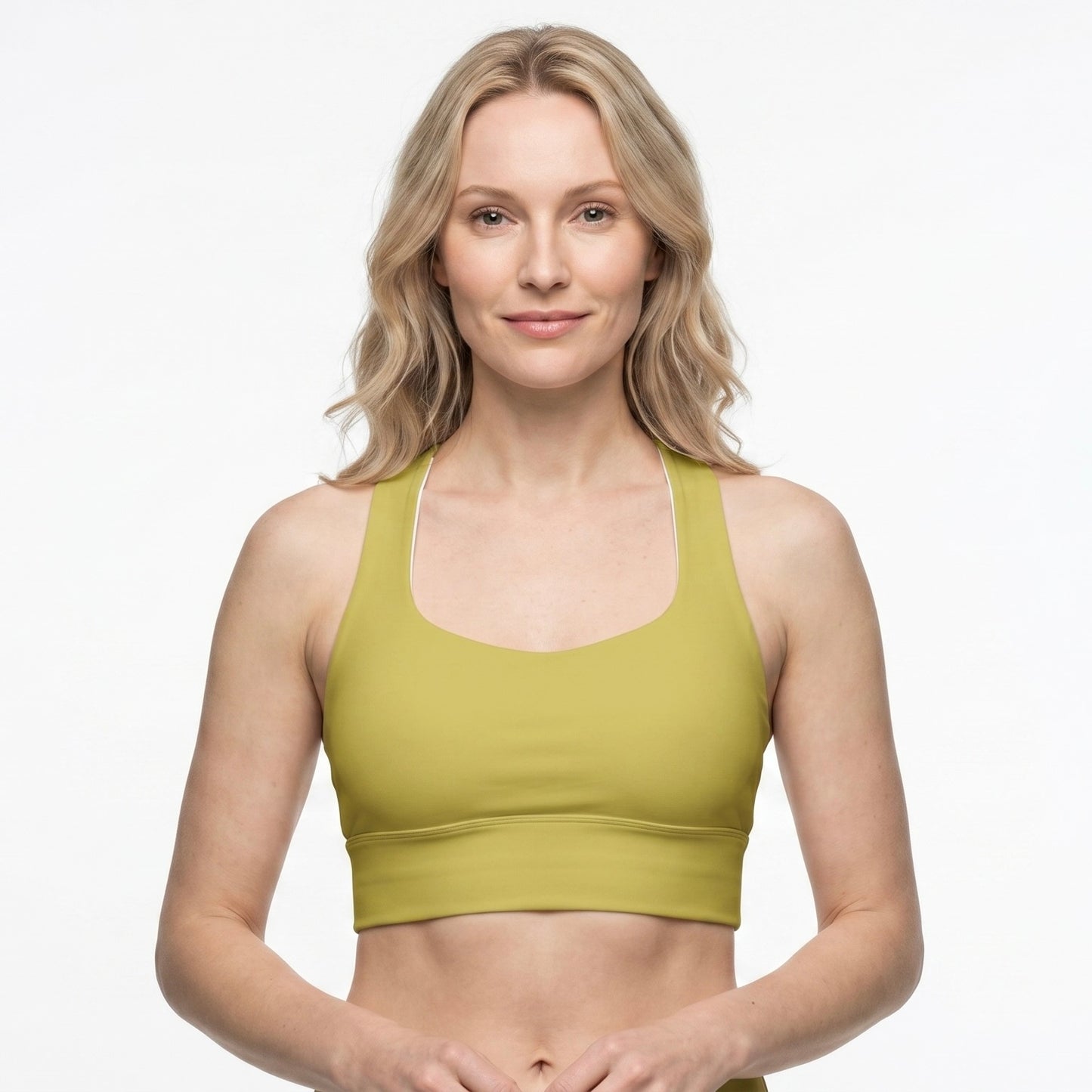 Longline Sports Bra - Honey Sun