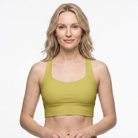 Longline Sports Bra - Honey Sun