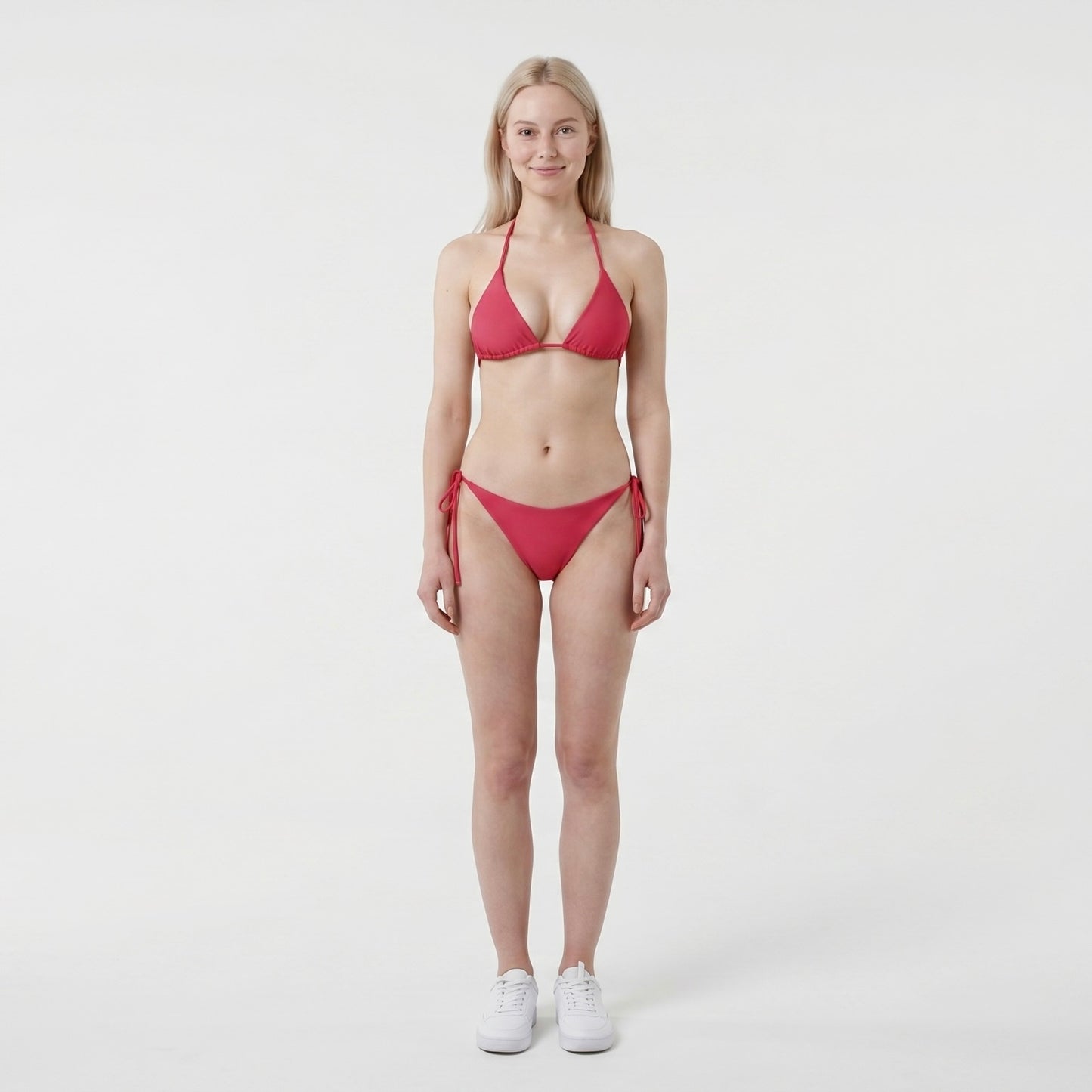 String Bikini Bottom - Timeless - Berry Flame