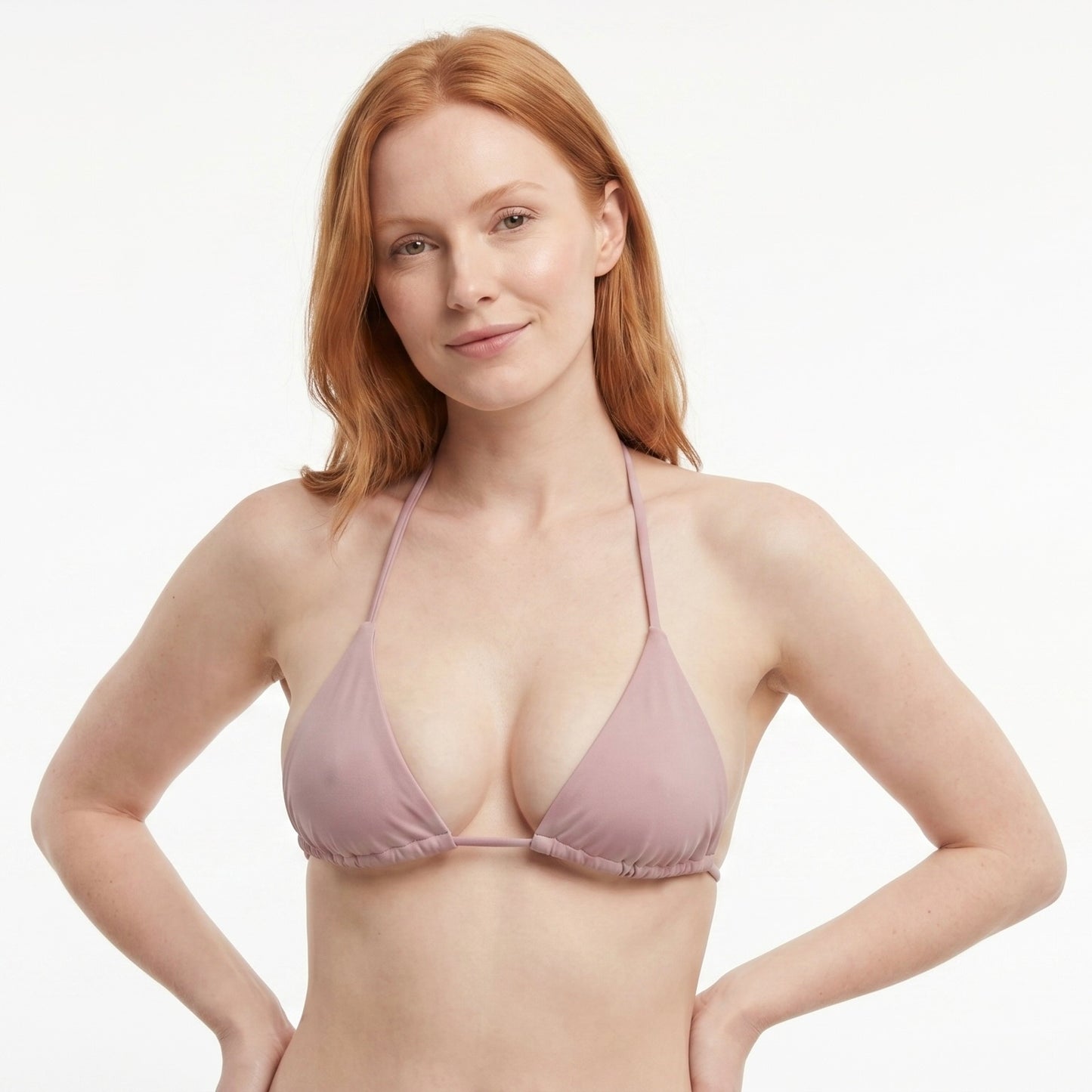 String Bikini Top - Timeless - Mauve Mirage